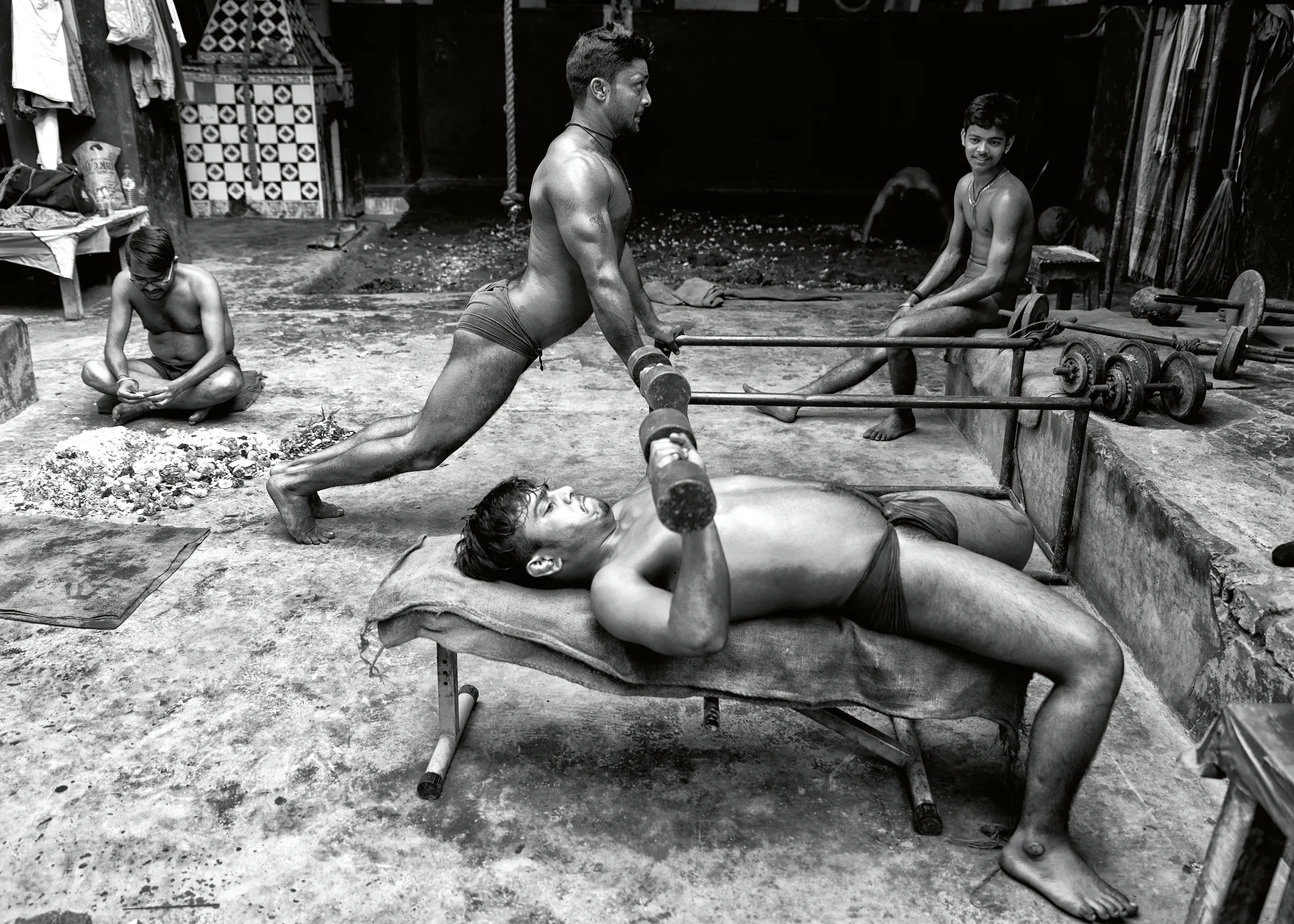 Shaibal Nandi - Traditional Wrestling Training Print 0