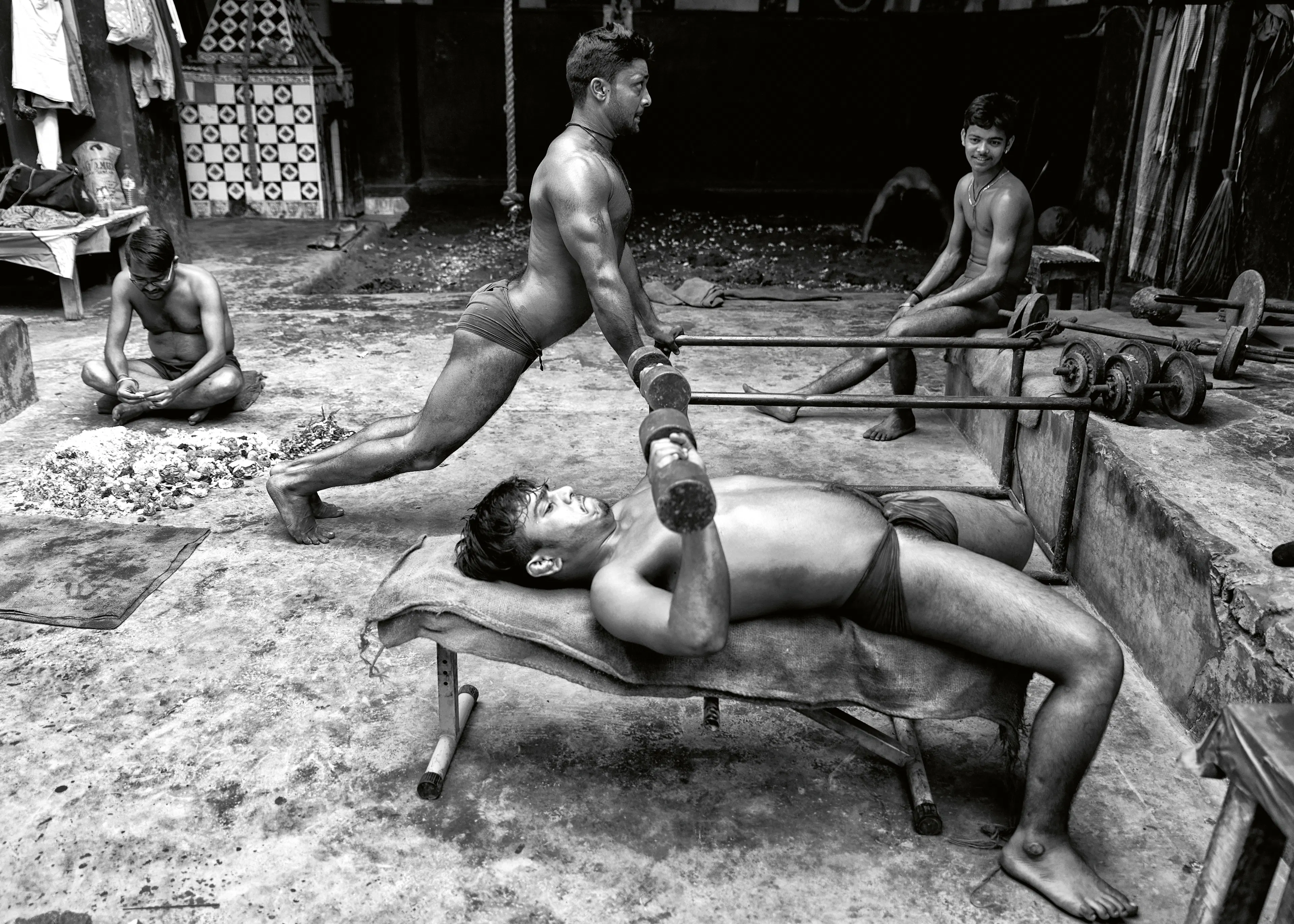 Shaibal Nandi - Traditional Wrestling Training Print 0