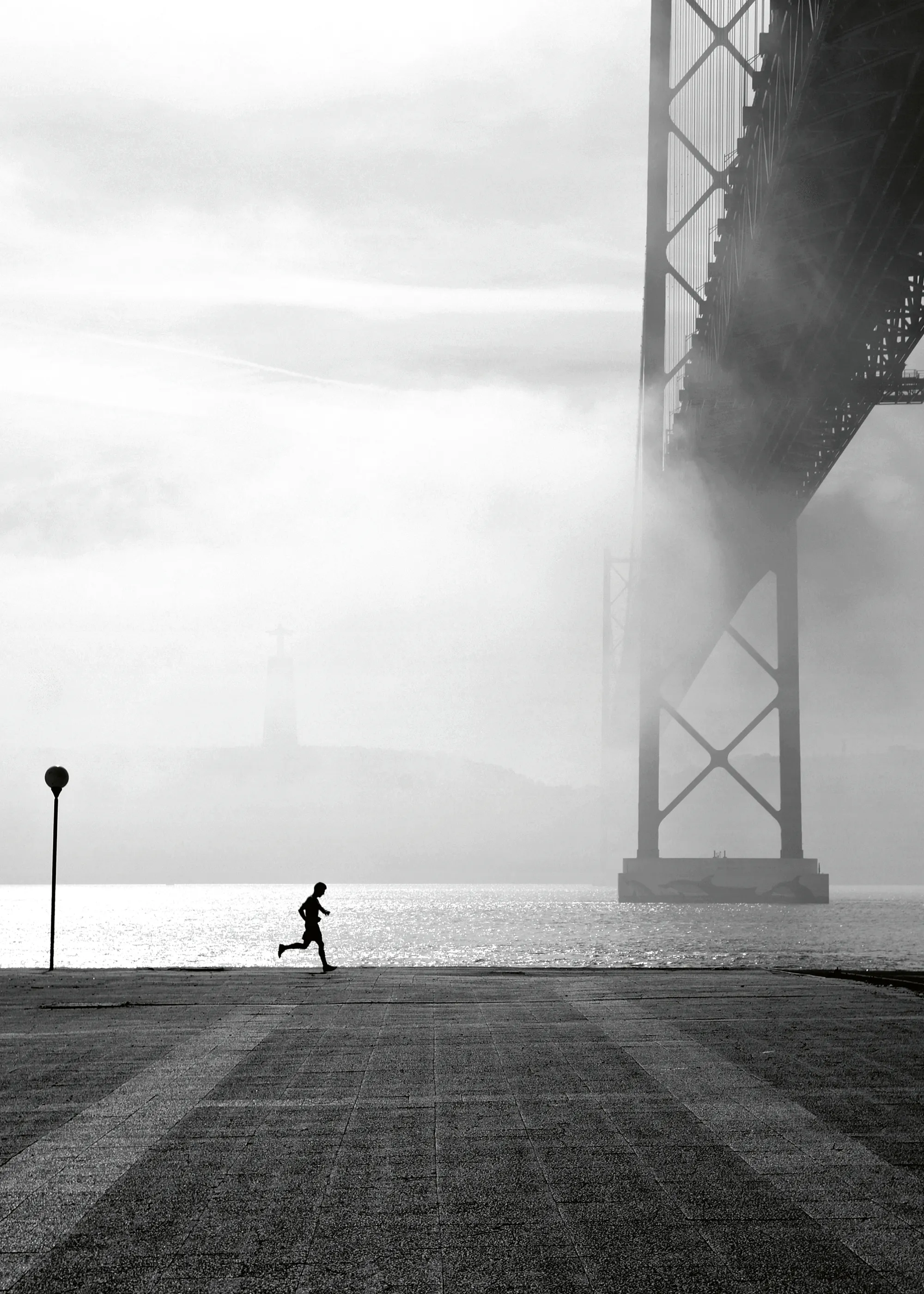 Ezequiel59 - Solitary Runner Bridge Print 0
