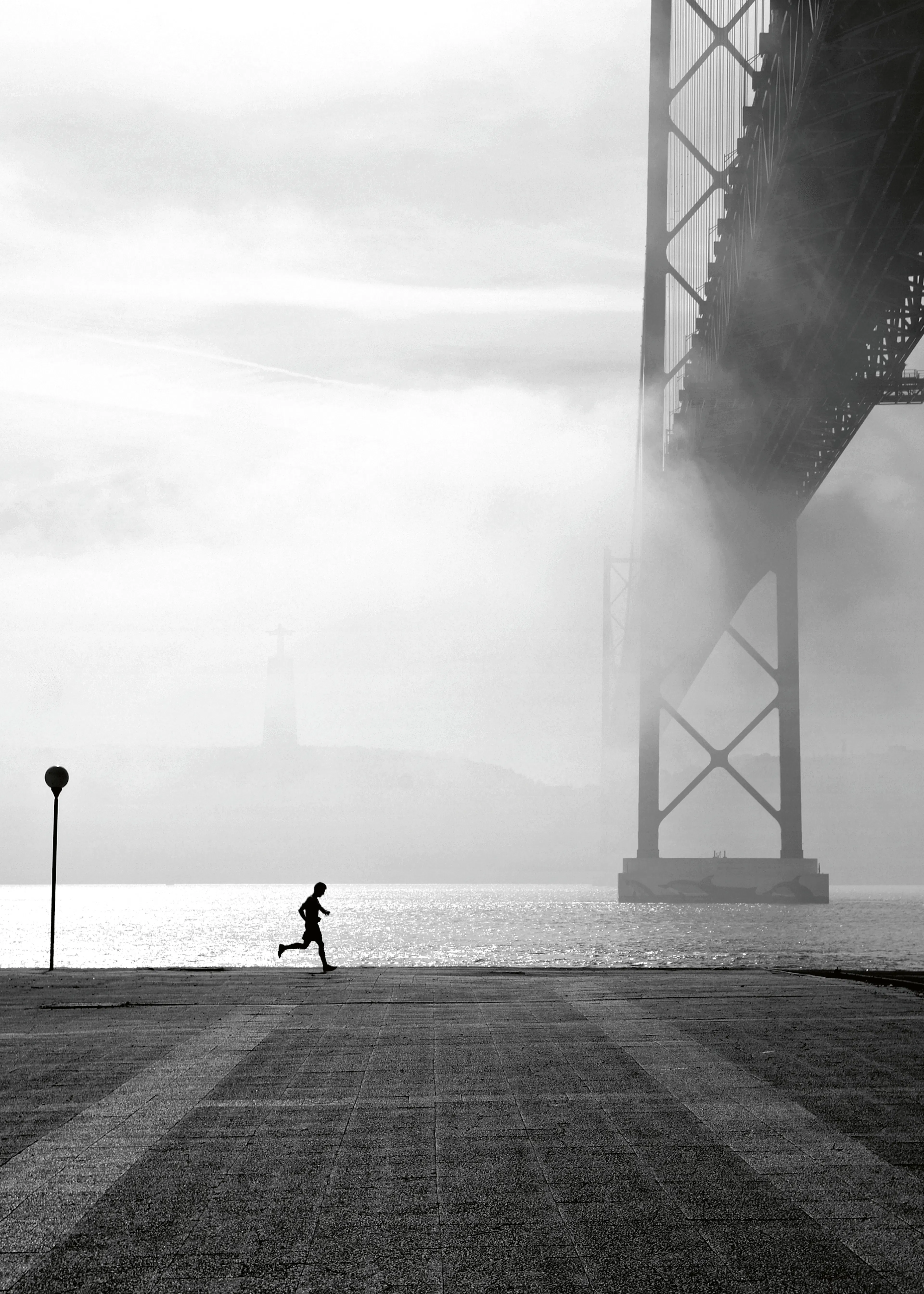 Ezequiel59 - Solitary Runner Bridge Print 0