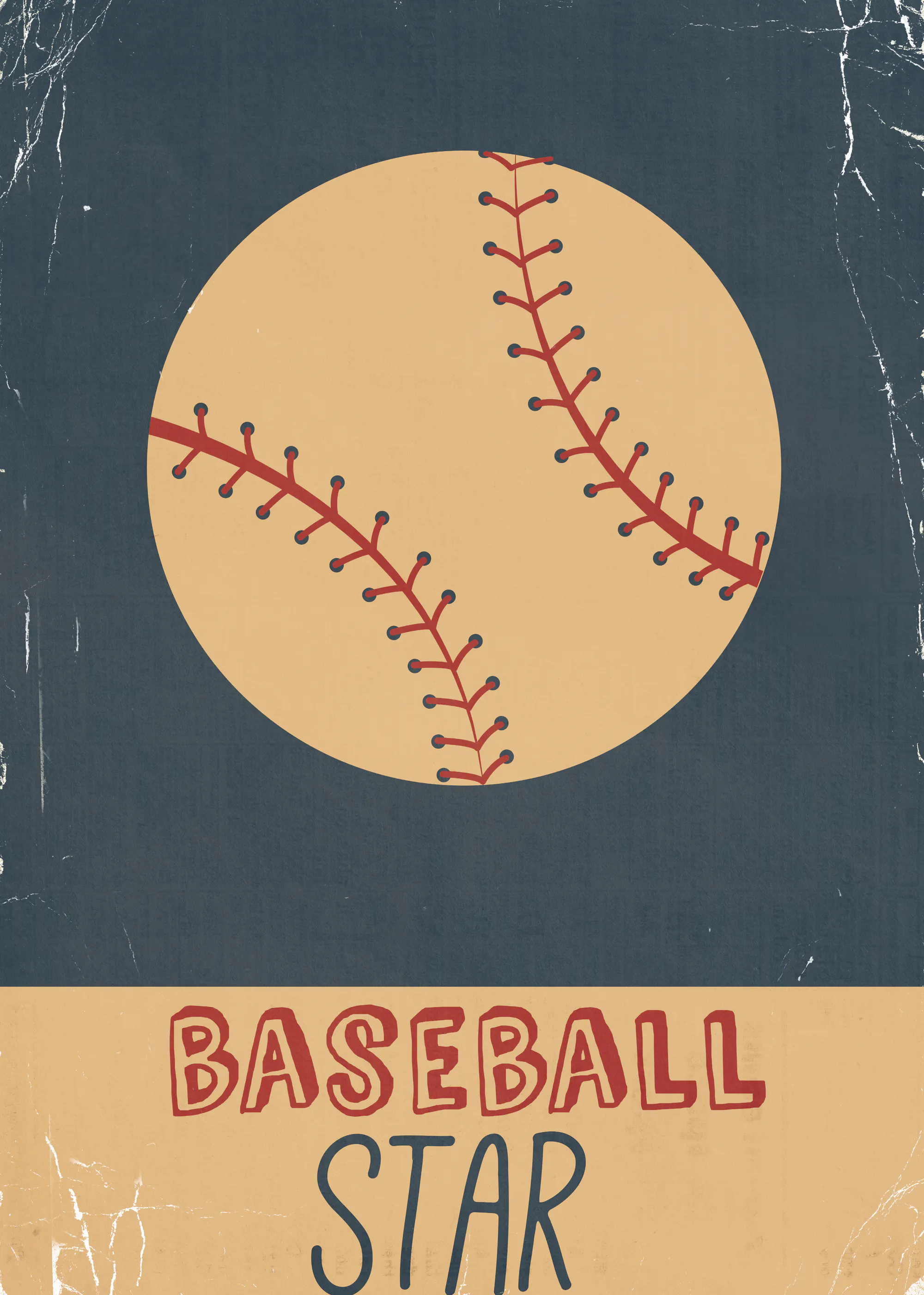 Nicholas - Vintage Baseball Star Print 0