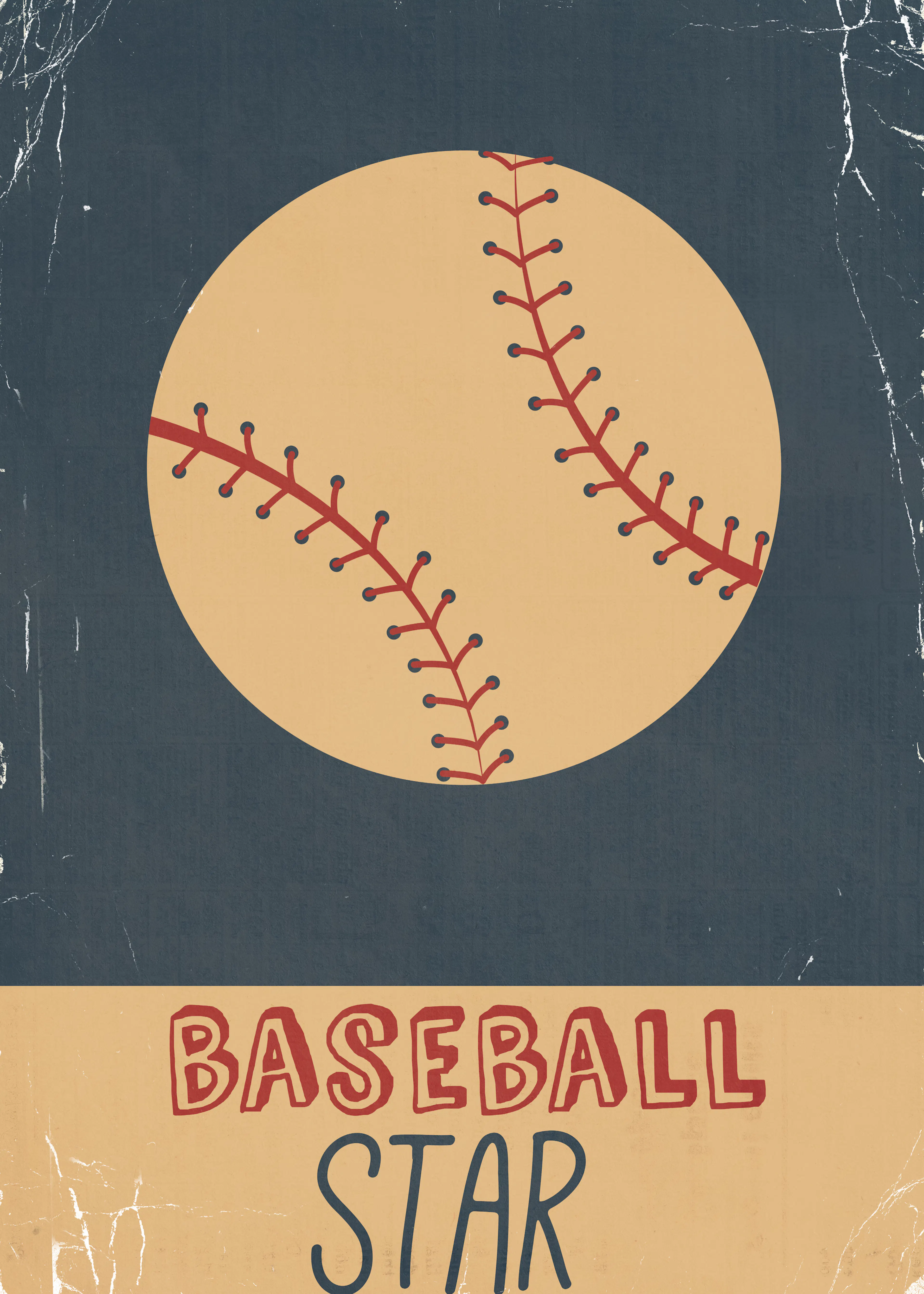 Nicholas - Vintage Baseball Star Print 0
