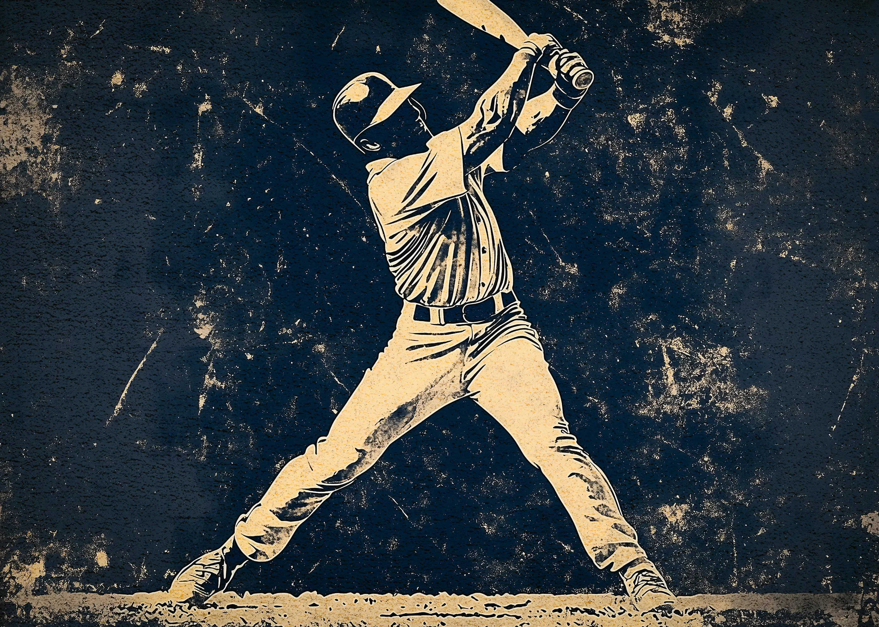 Pictufy Studio IV - Vintage Baseball Swing Print 0