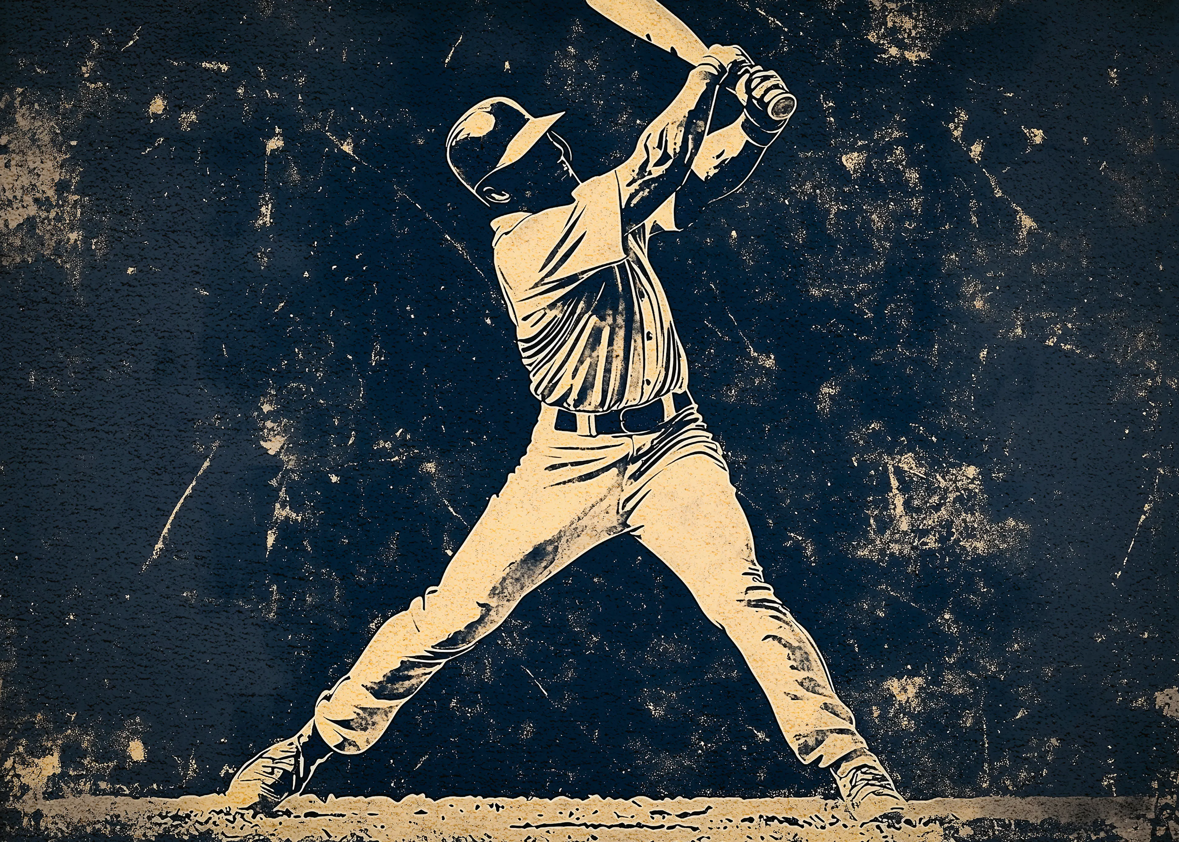 Pictufy Studio IV - Vintage Baseball Swing Print 0