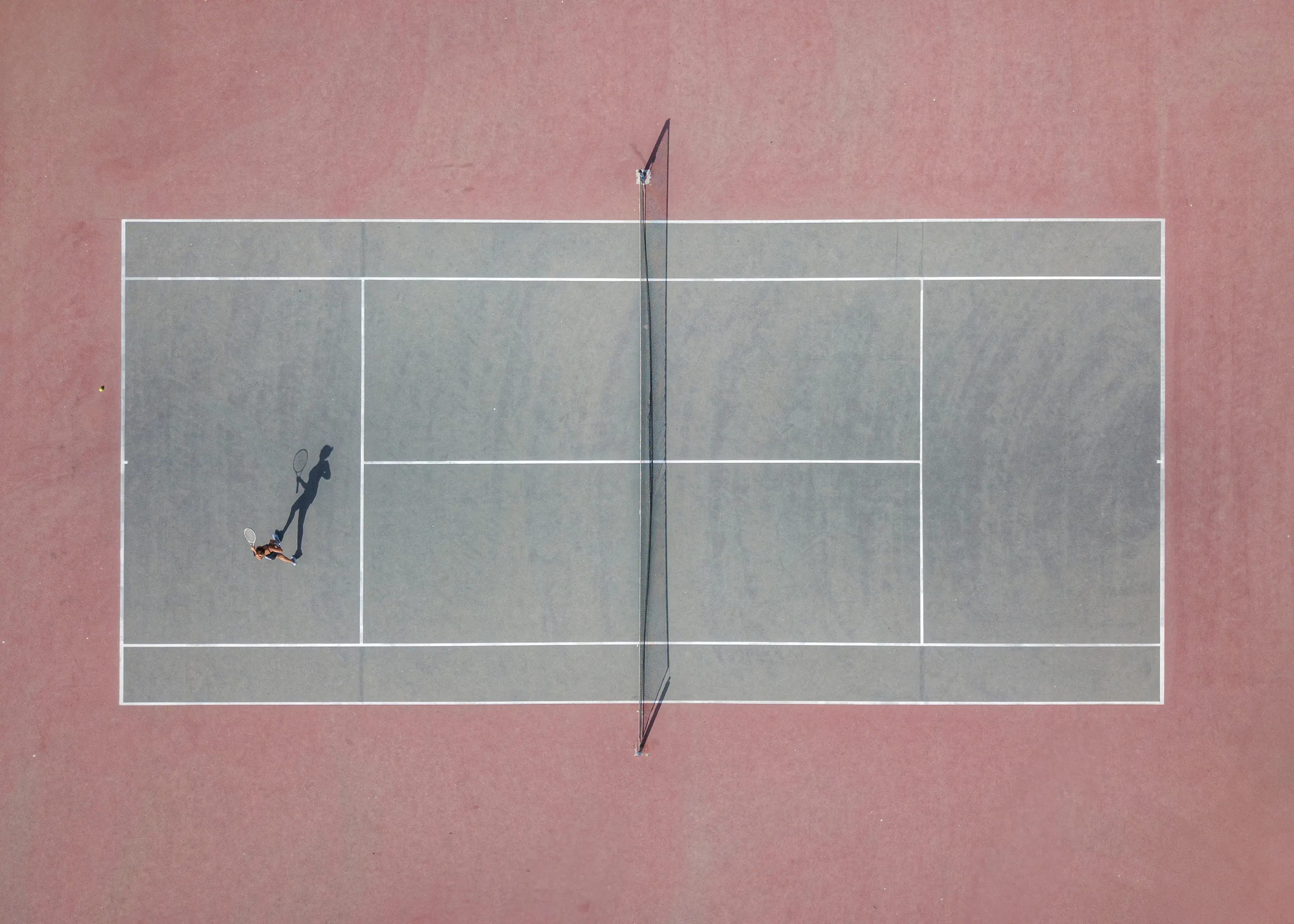 Felix Tchvertkin - Tennis Court Shadow Play Print 0