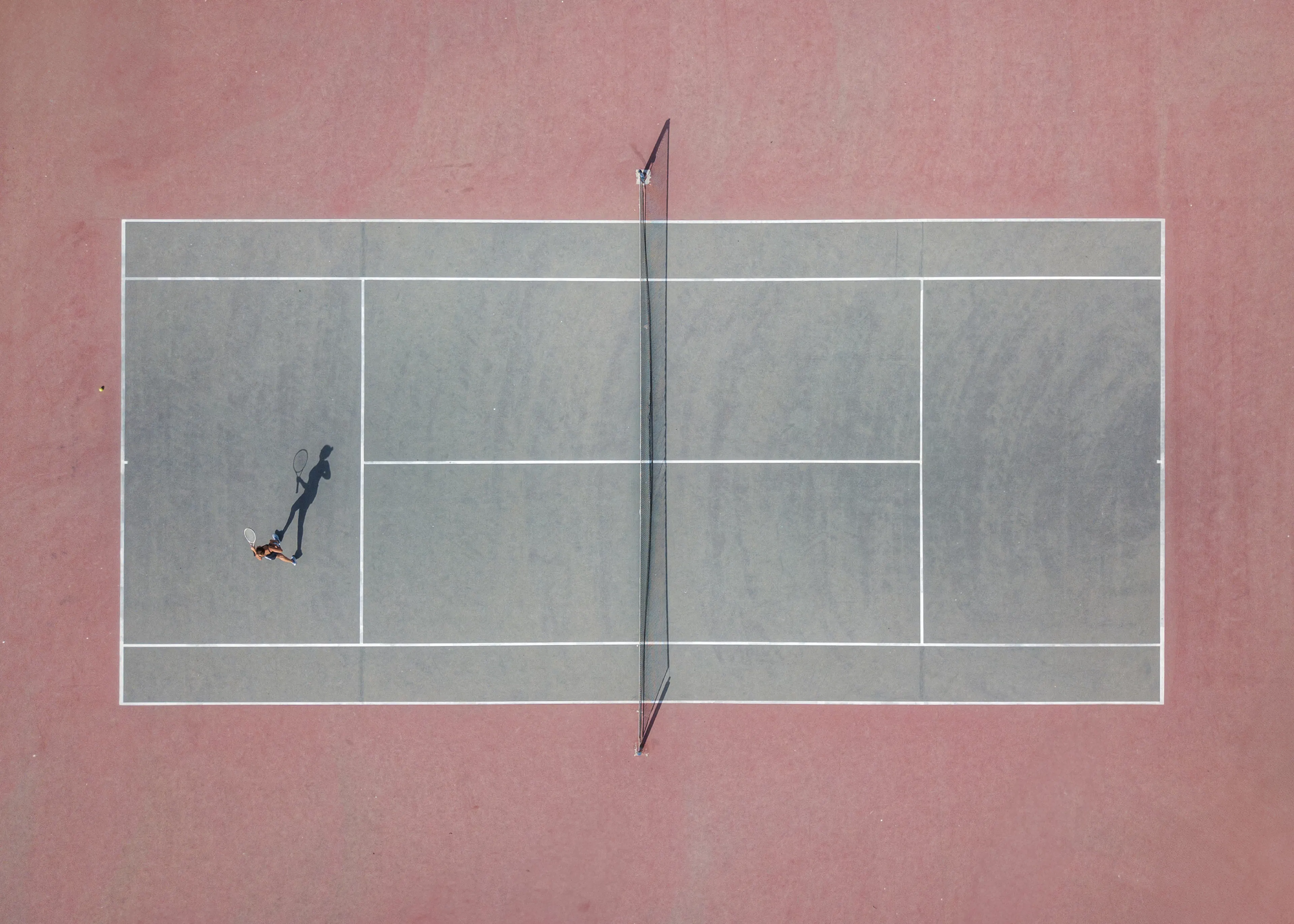 Felix Tchvertkin - Tennis Court Shadow Play Print 0