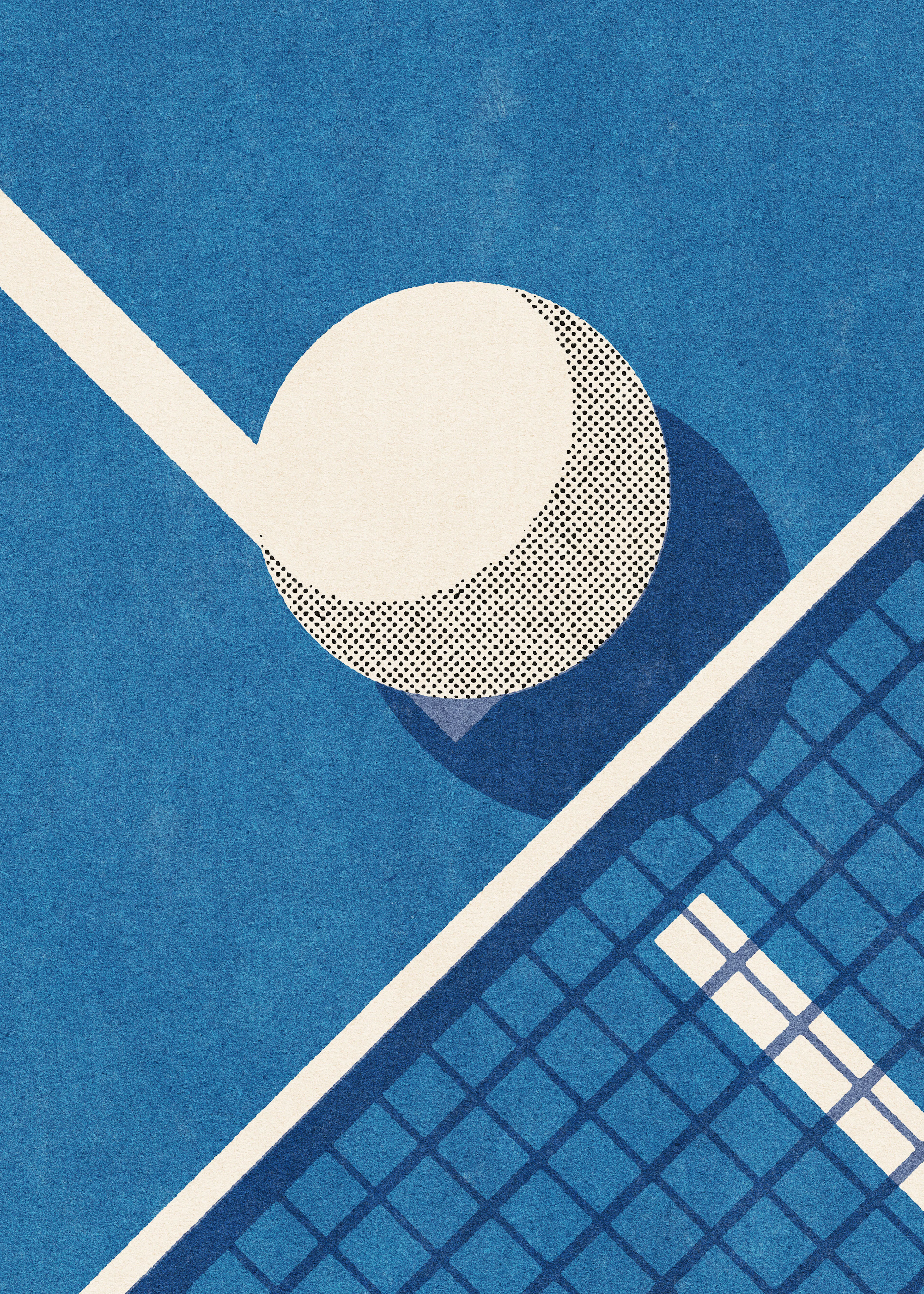 Daniel Coulmann - Blue Court Tennis Match Poster 0