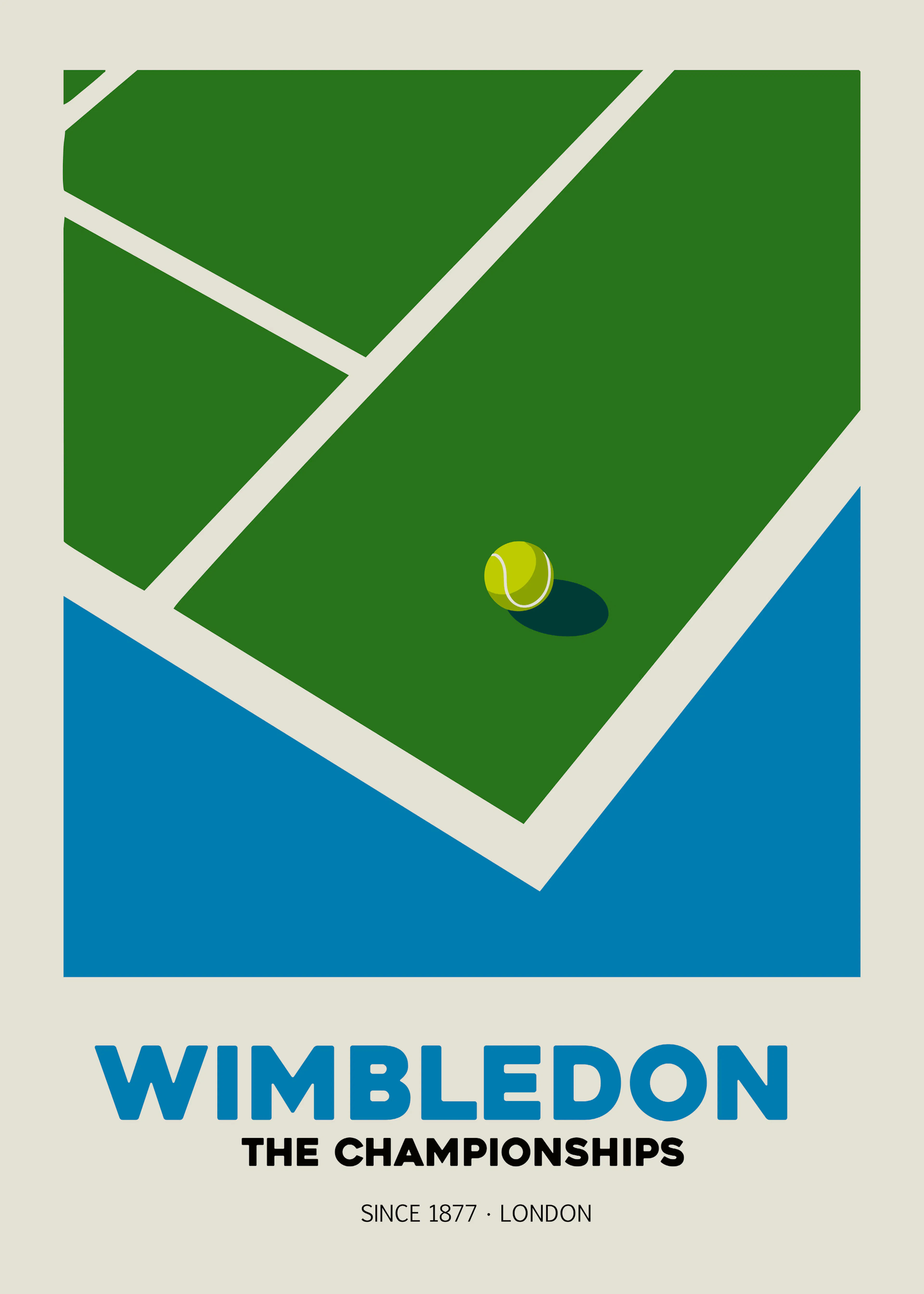Andreas Magnusson - Green Court Tennis Ball Poster 0