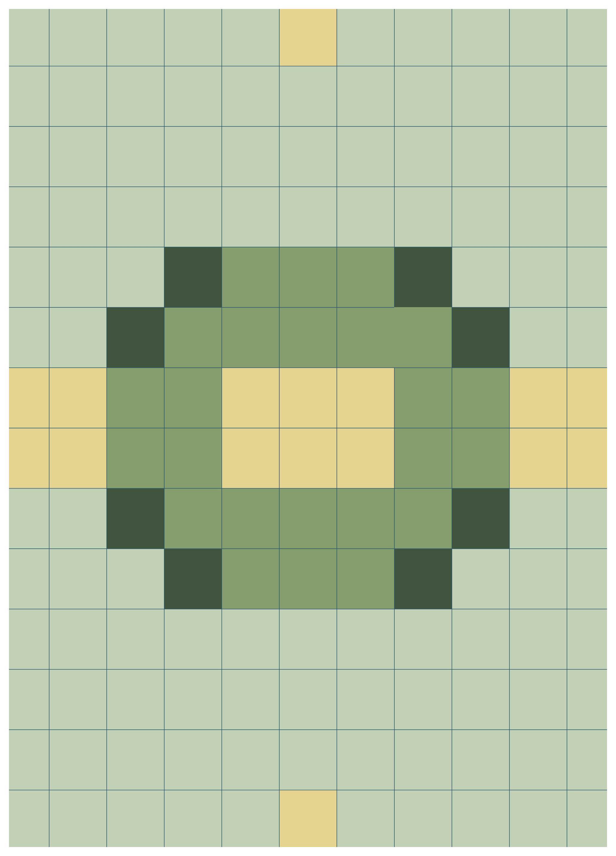Nilesh Kulkarni - Pixel Art Quadratisches Poster (21x30 cm) - Poster Store