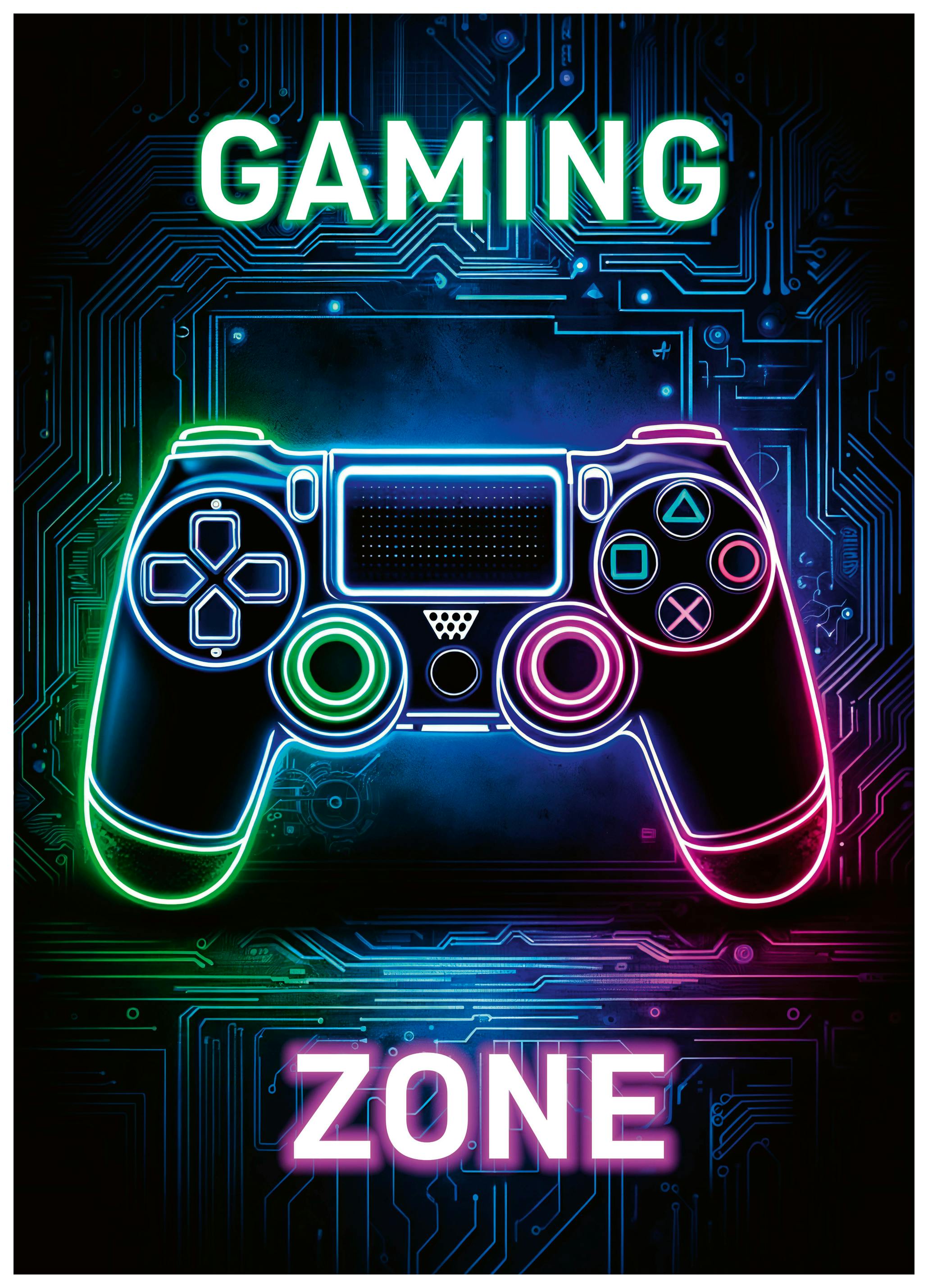 Andreas Magnusson - Zone Gaming Néon Poster - Poster Store