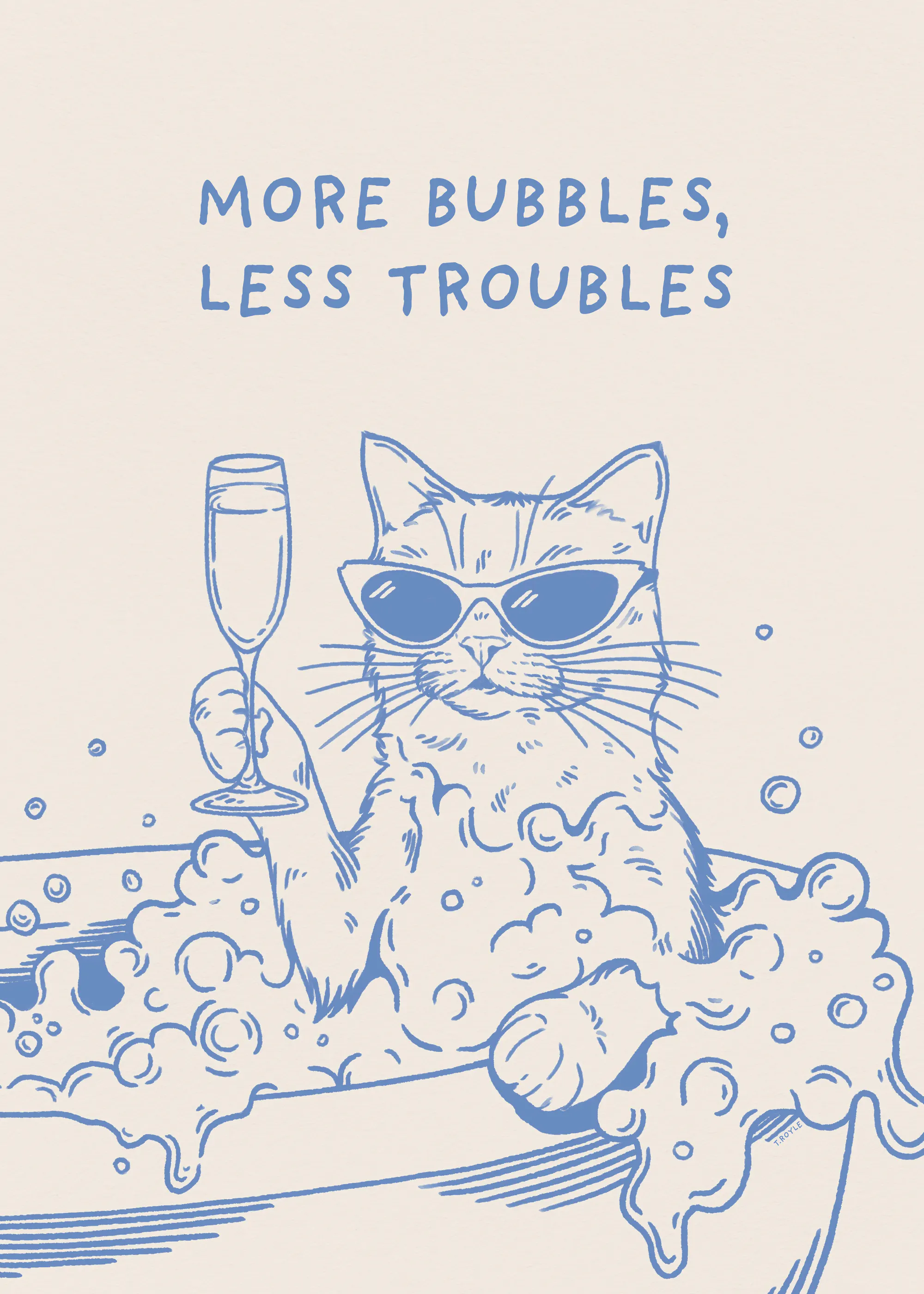 Tara Royle - Cool Cat Bubble Bath Poster 0
