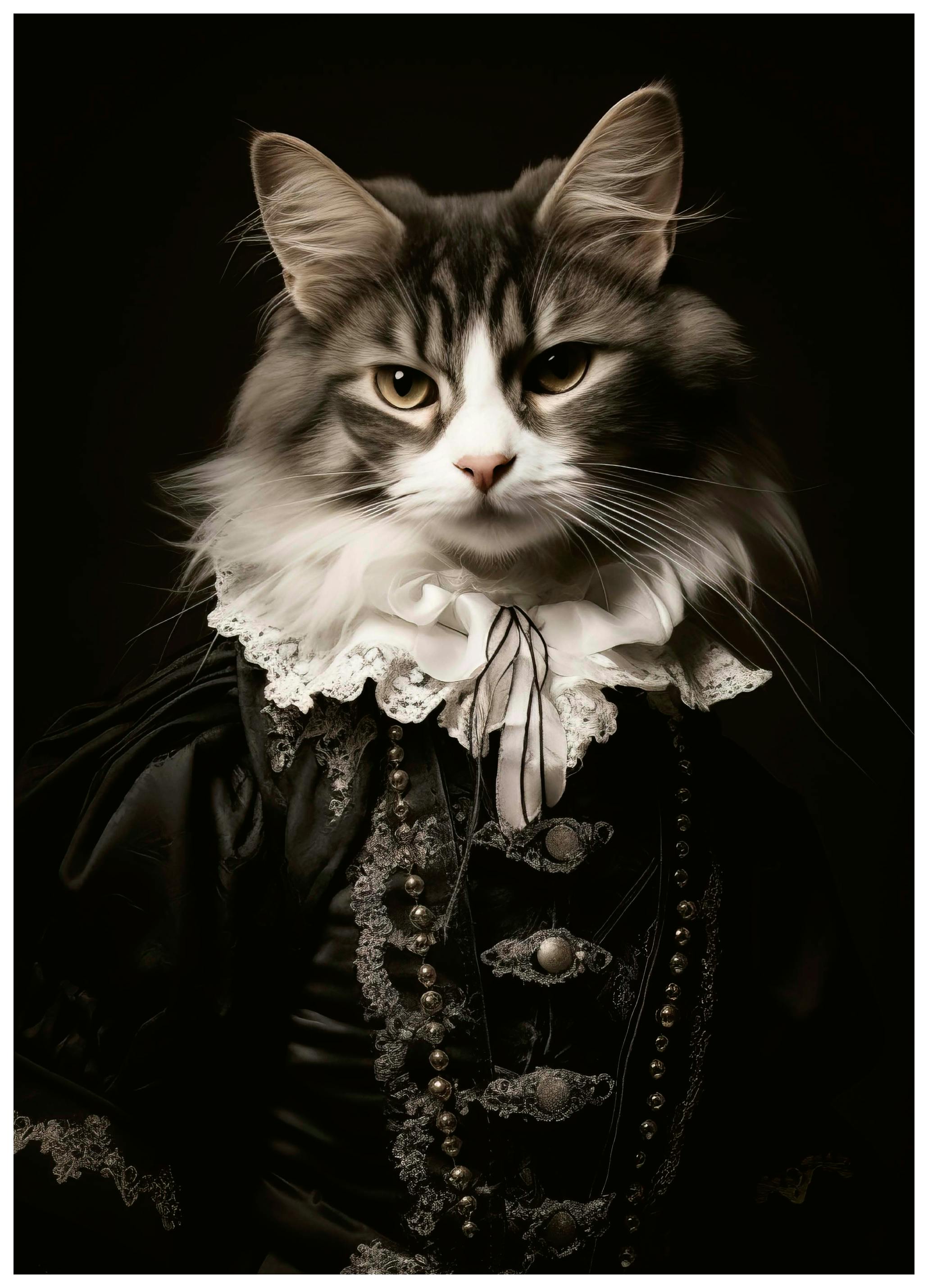 Bilge Paksoylu - Ritratto di Gatto Regale Poster (50x70 cm) - Poster Store