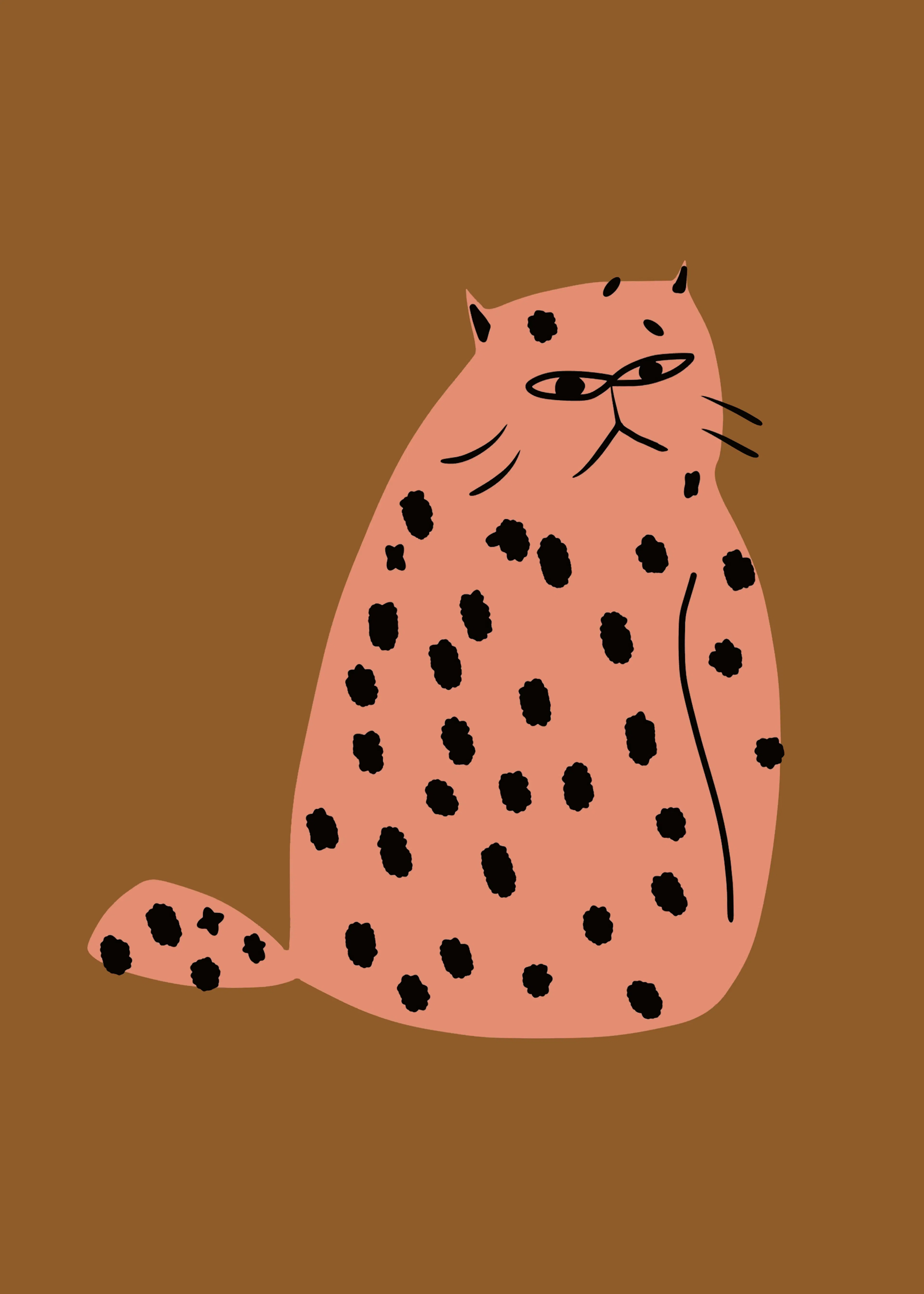 Little Dean - Grumpy Spotted Cat Poster 0