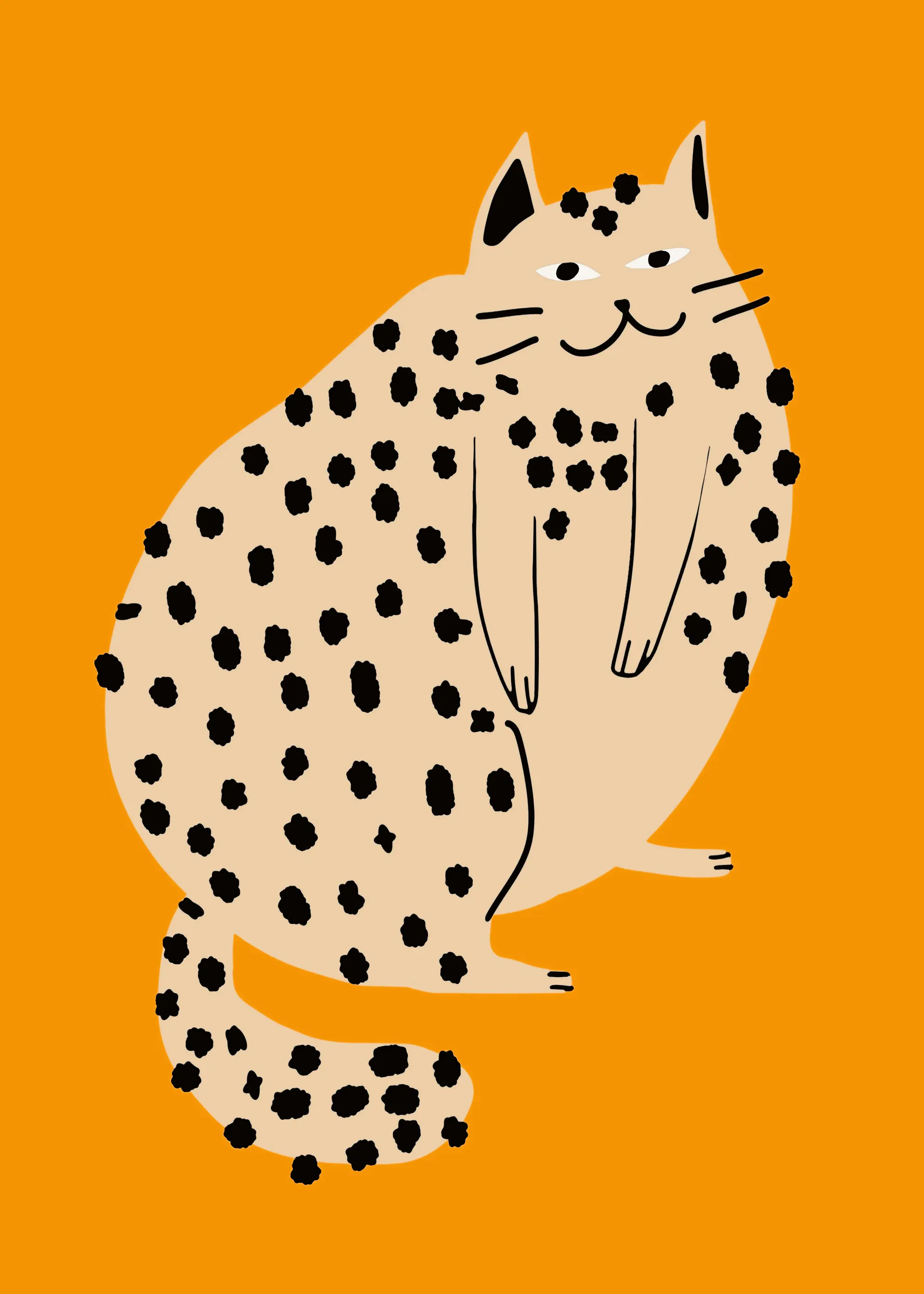 ليتل دين - قطة سعيدة مرقطة بوستر 0