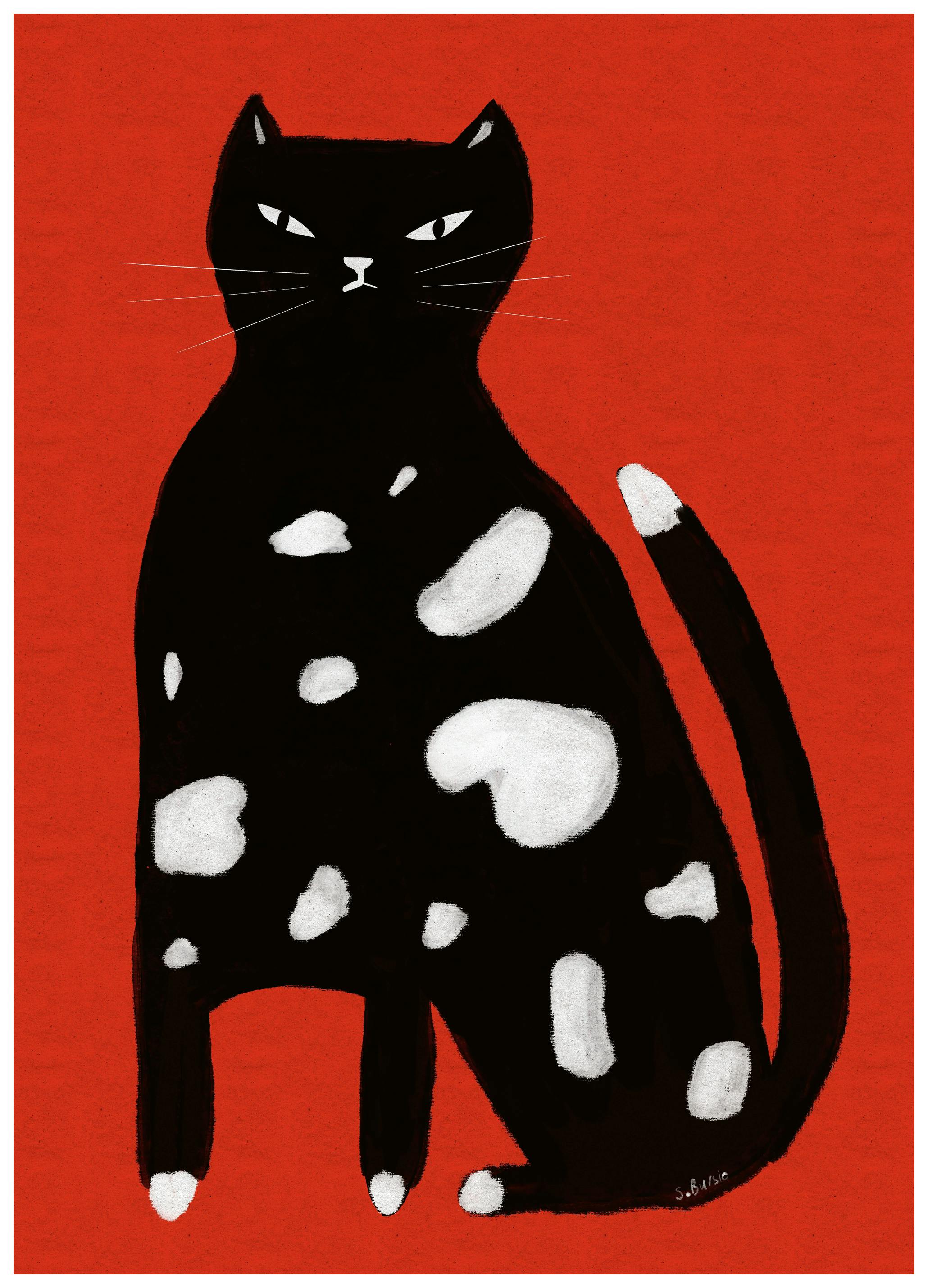Sharyn Bursic - Grumpy Spotted Cat Poster (70x100 cm) - Poster Store