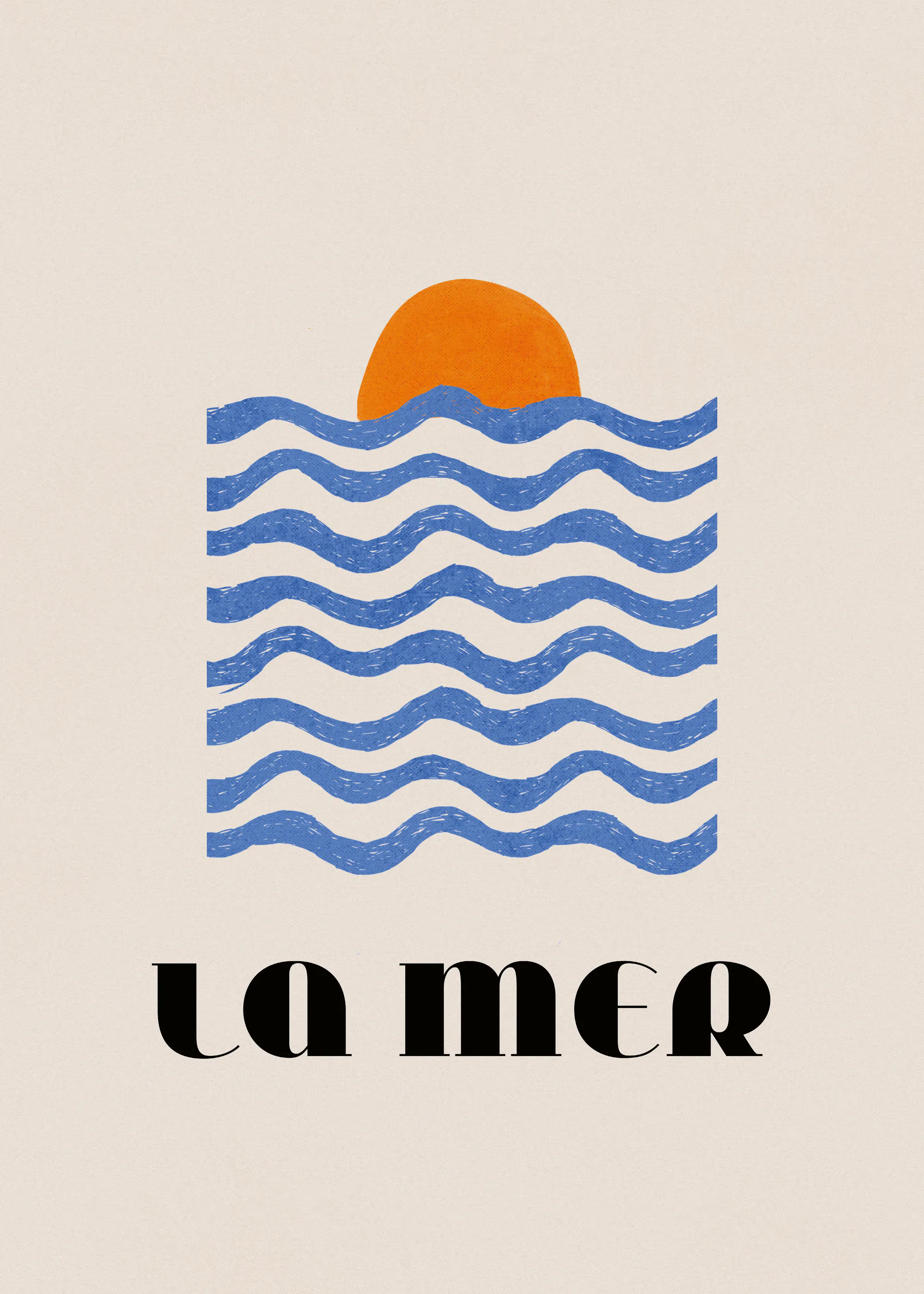 Dirkie Nell - La Mer Sonnenuntergang Wellen Poster 0