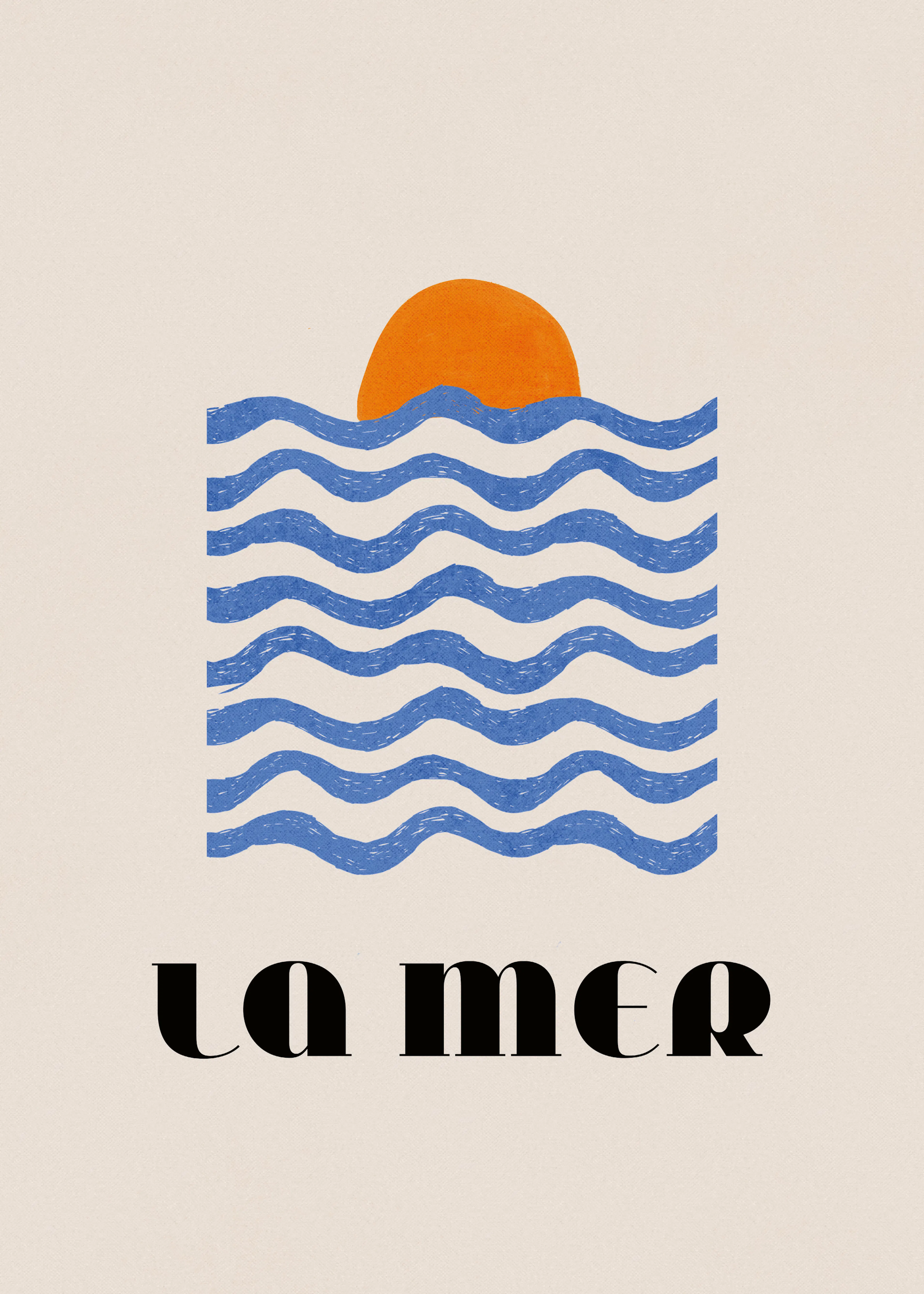 Dirkie Nell - La Mer Sonnenuntergang Wellen Poster 0