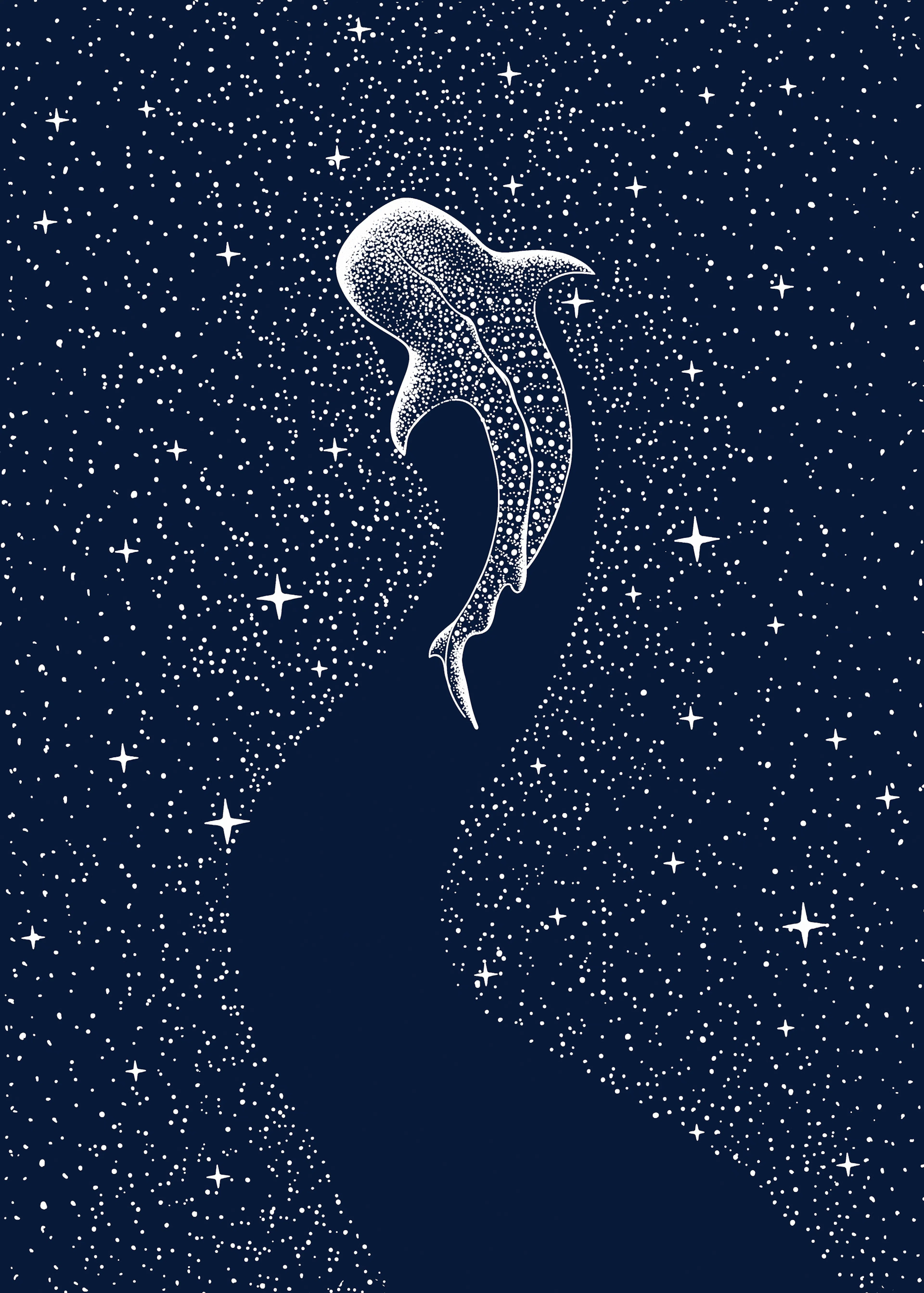 Alirıza ÇAKIR - Whale Shark Cosmic Journey Poster 0