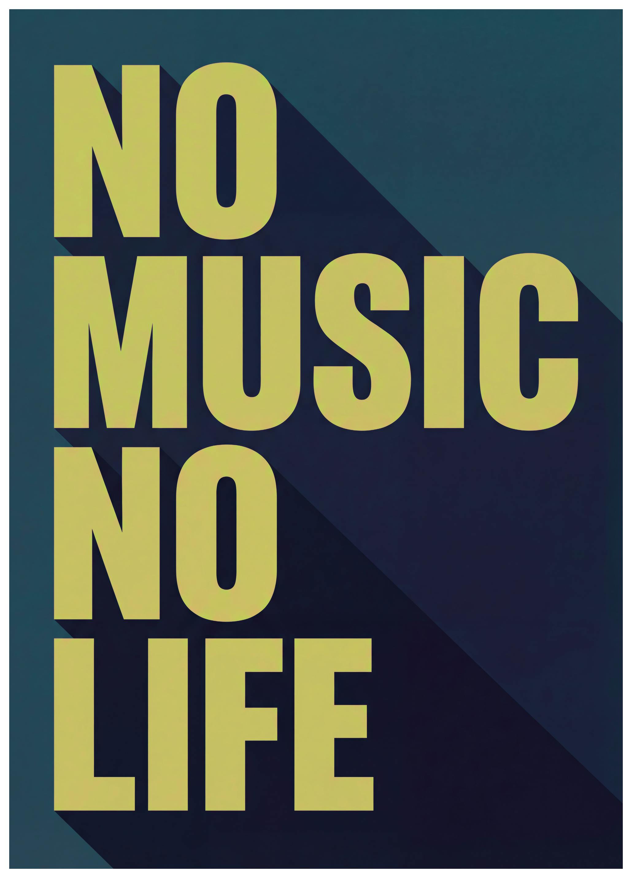 Andreas Magnusson - No Music No Life Plakat (70x100 cm) - Poster Store