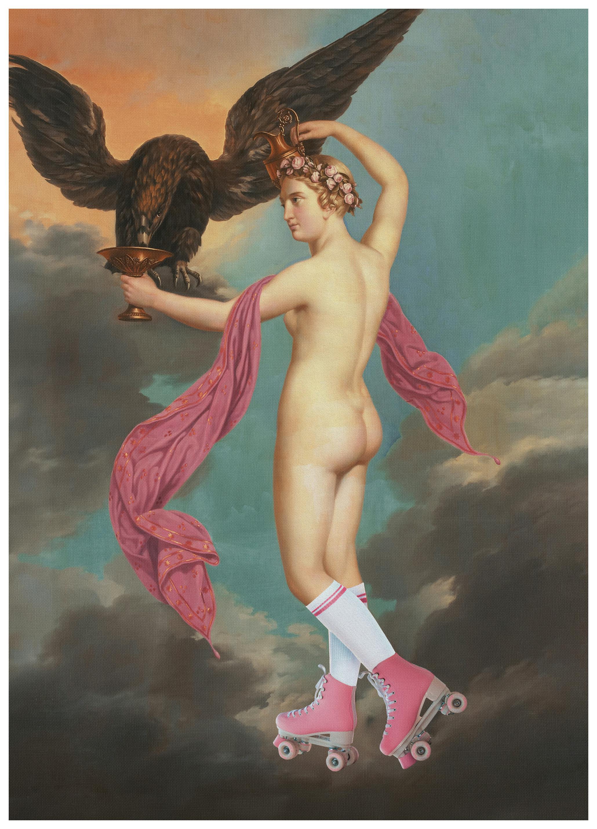 Jonas Loose - Godin van Rolschaatsen Poster (21x30 cm) - Poster Store