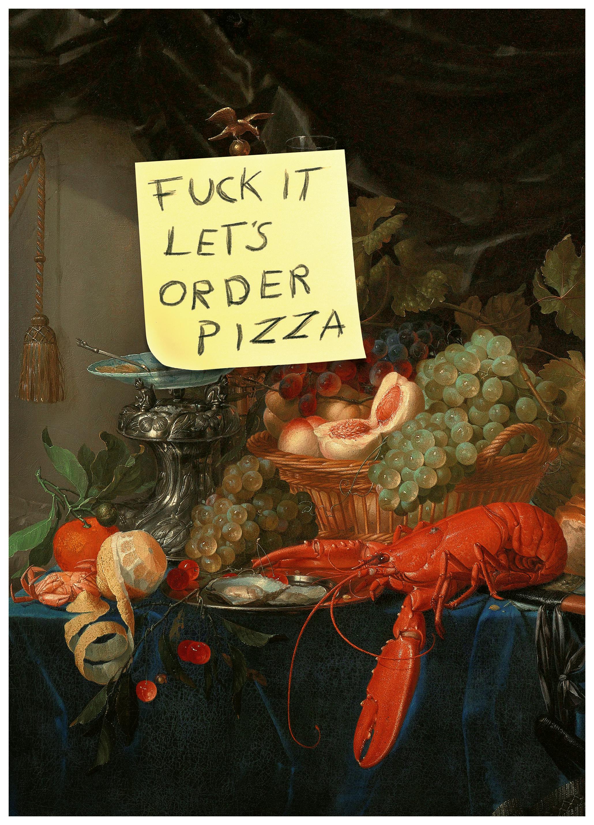 Jonas Loose - Laten we pizza bestellen Poster (70x100 cm) - Poster Store