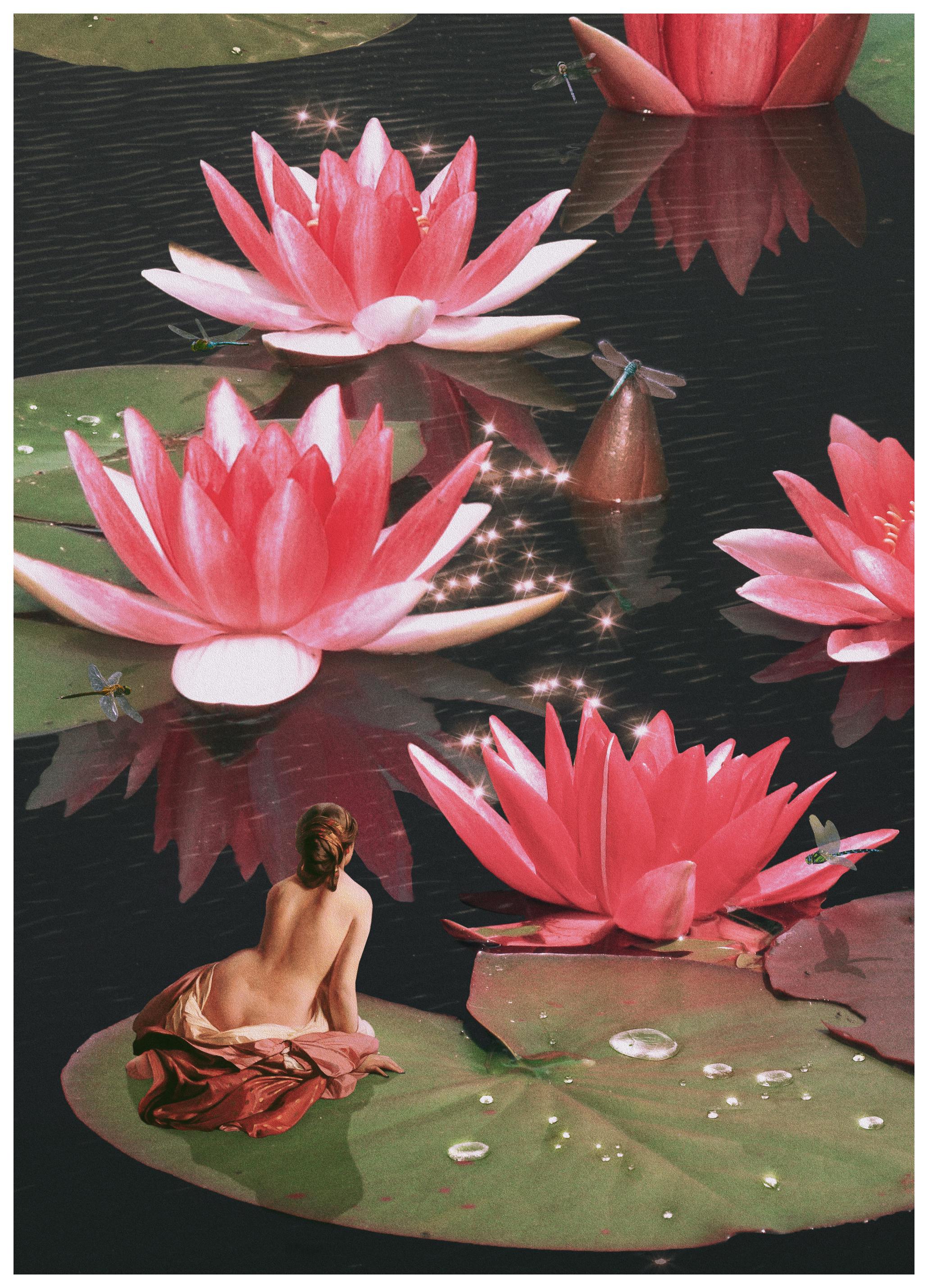 Jonas Loose - Lotus Girl Poster (70x100 cm) - Poster Store