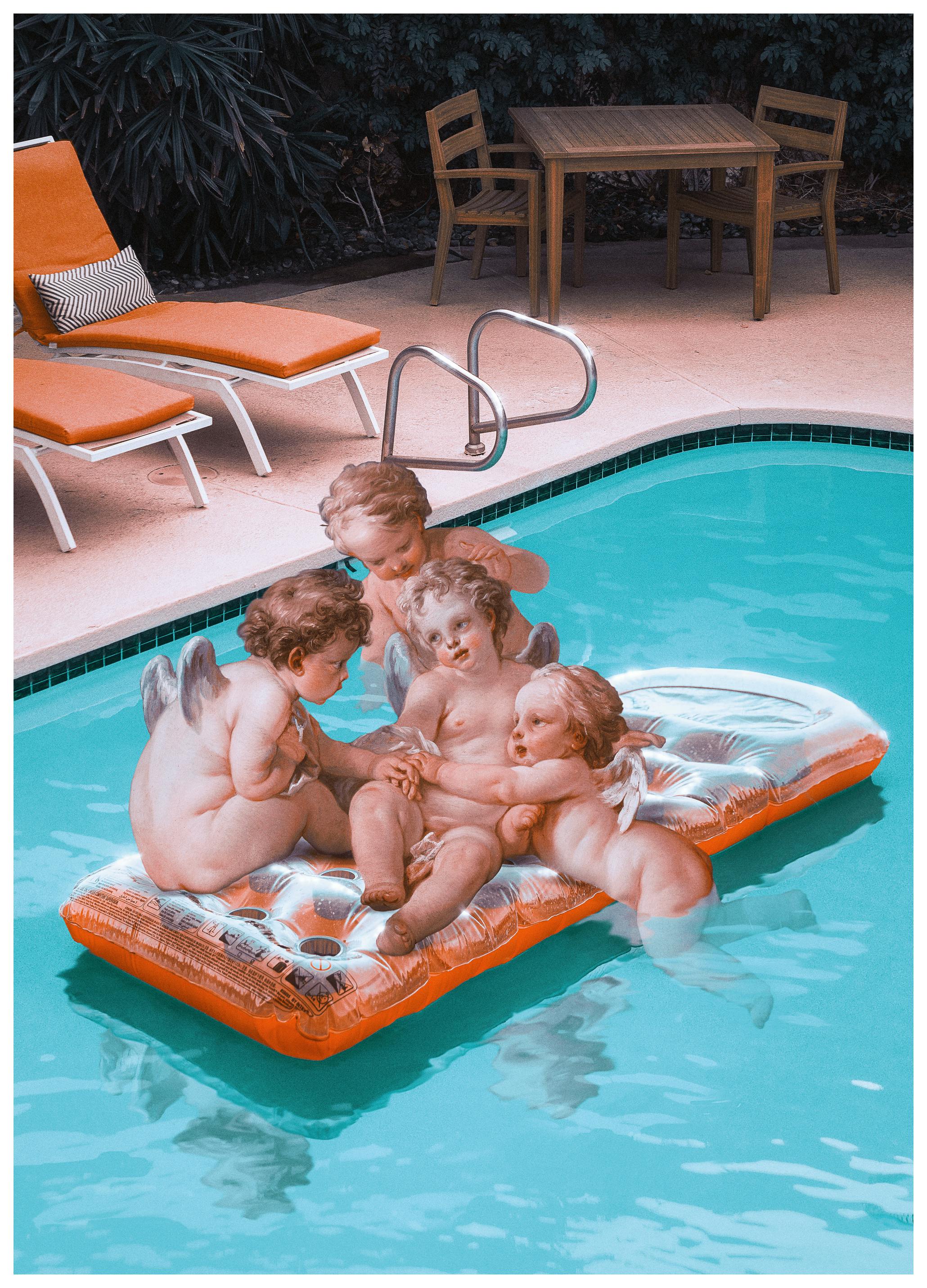 Jonas Loose - Pool Angels Poster (30x40 cm) - Poster Store