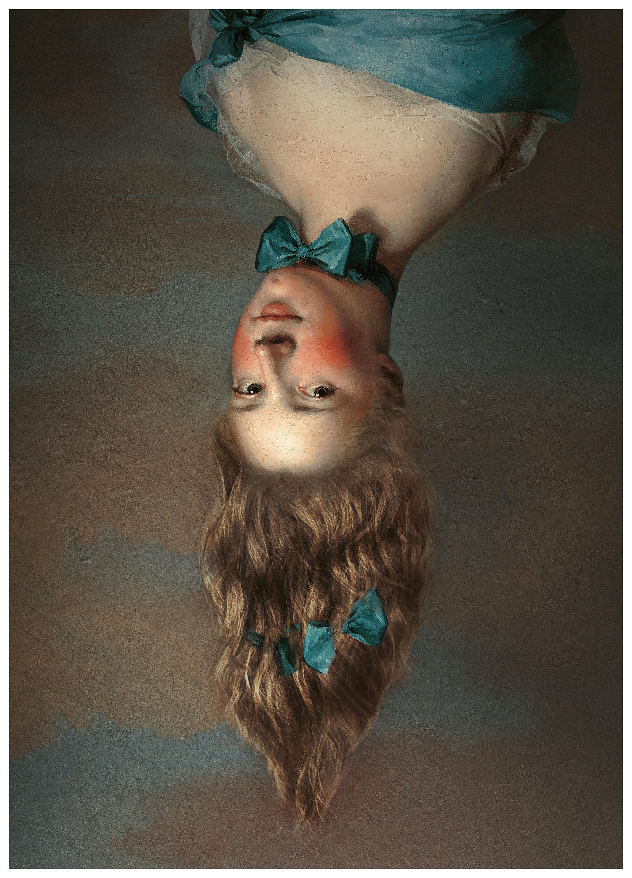 Jonas Loose - Ondersteboven Meisje Poster (30x40 cm) - Poster Store