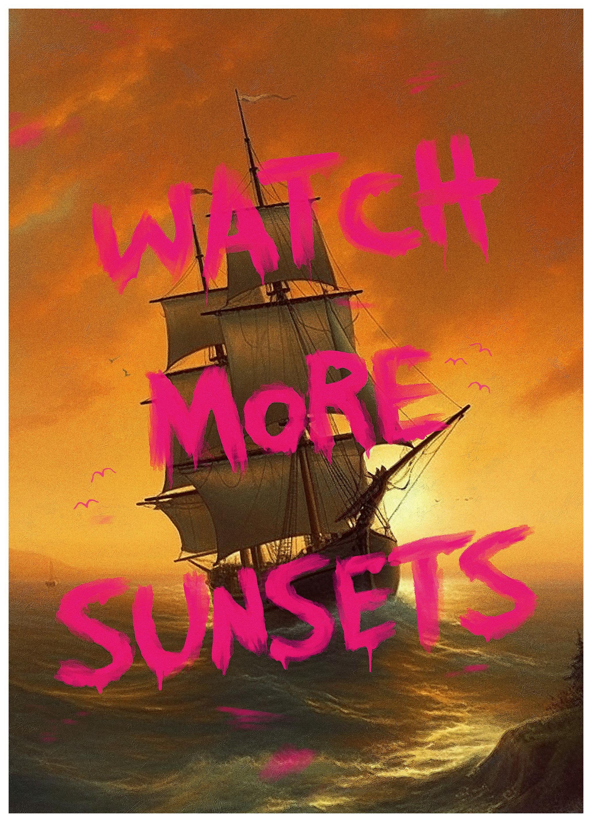 Jonas Loose - Watch More Sunsets Poster (70x100 cm) - Poster Store