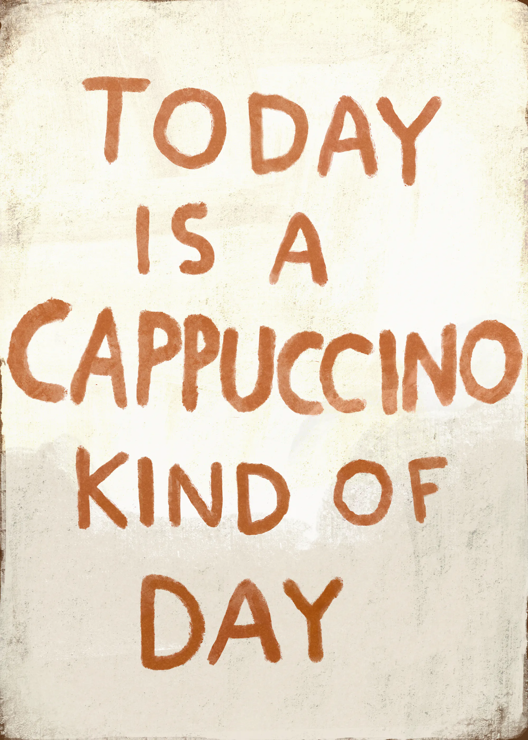 Marco Marella - Cappuccino Lettering Plakat 0