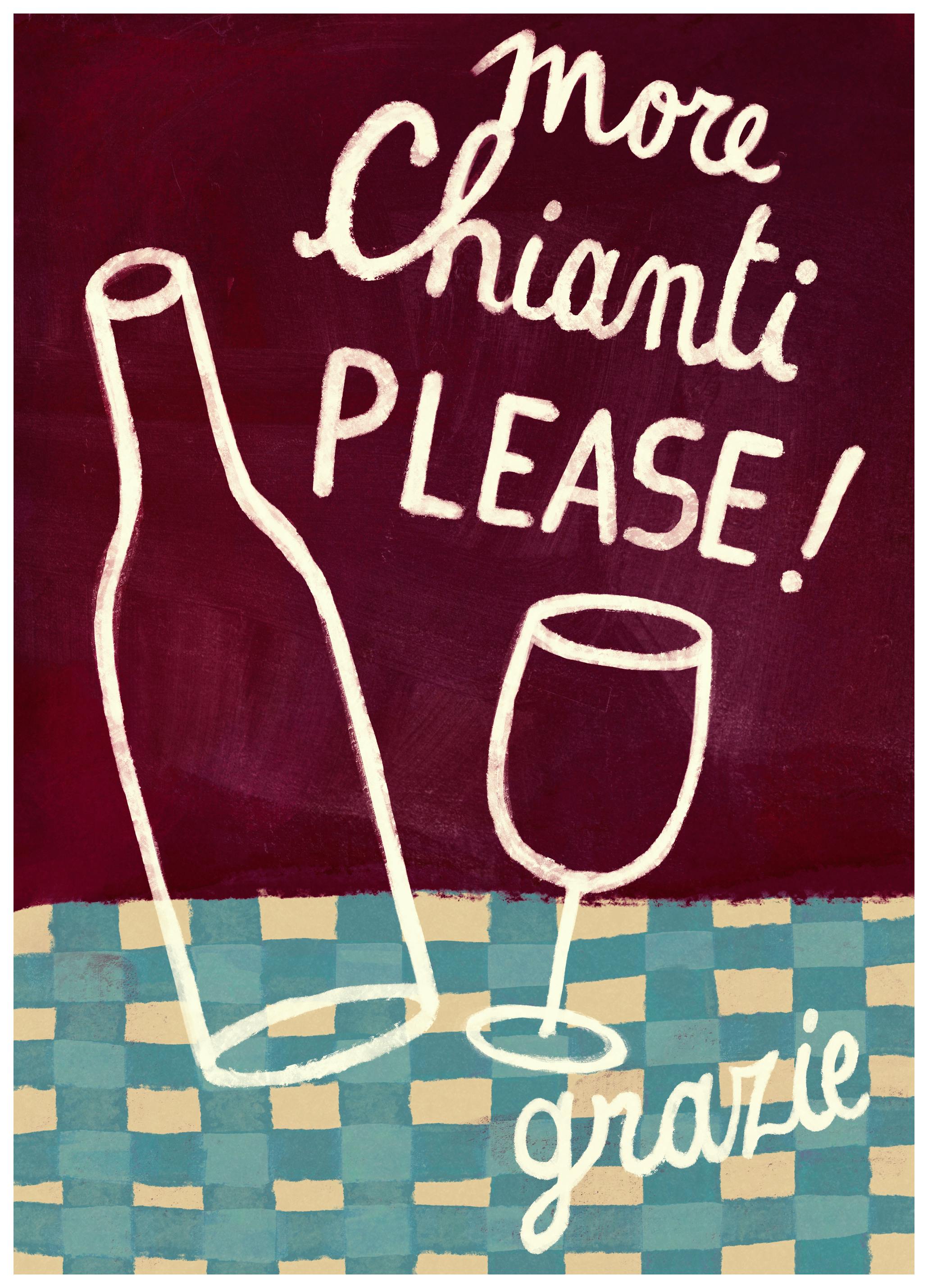 Marco Marella - Ancora Chianti Per Favore Poster (70x100 cm) - Poster Store