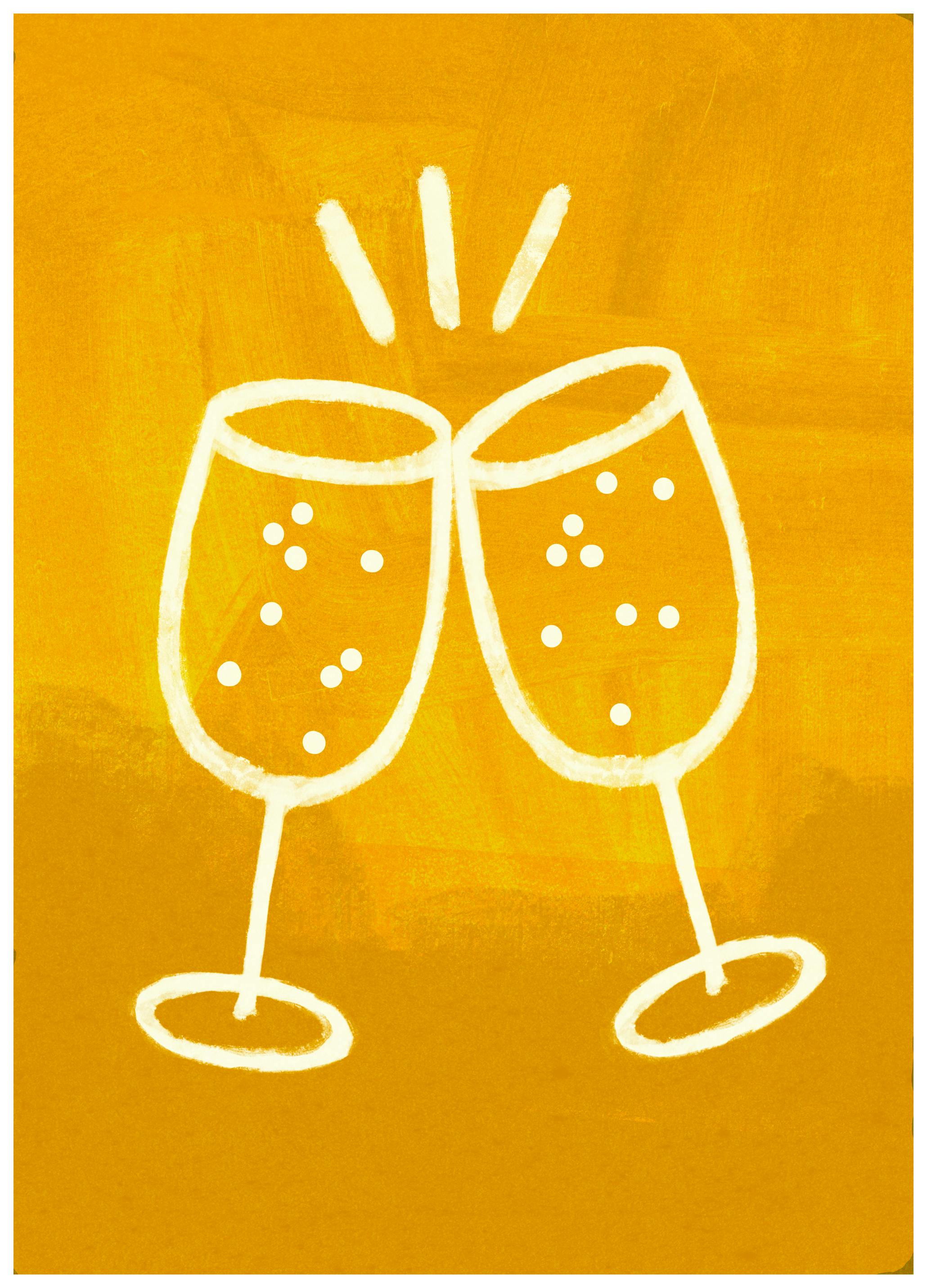 Marco Marella - Prosecco Cin Cin Poster (70x100 cm) - Poster Store