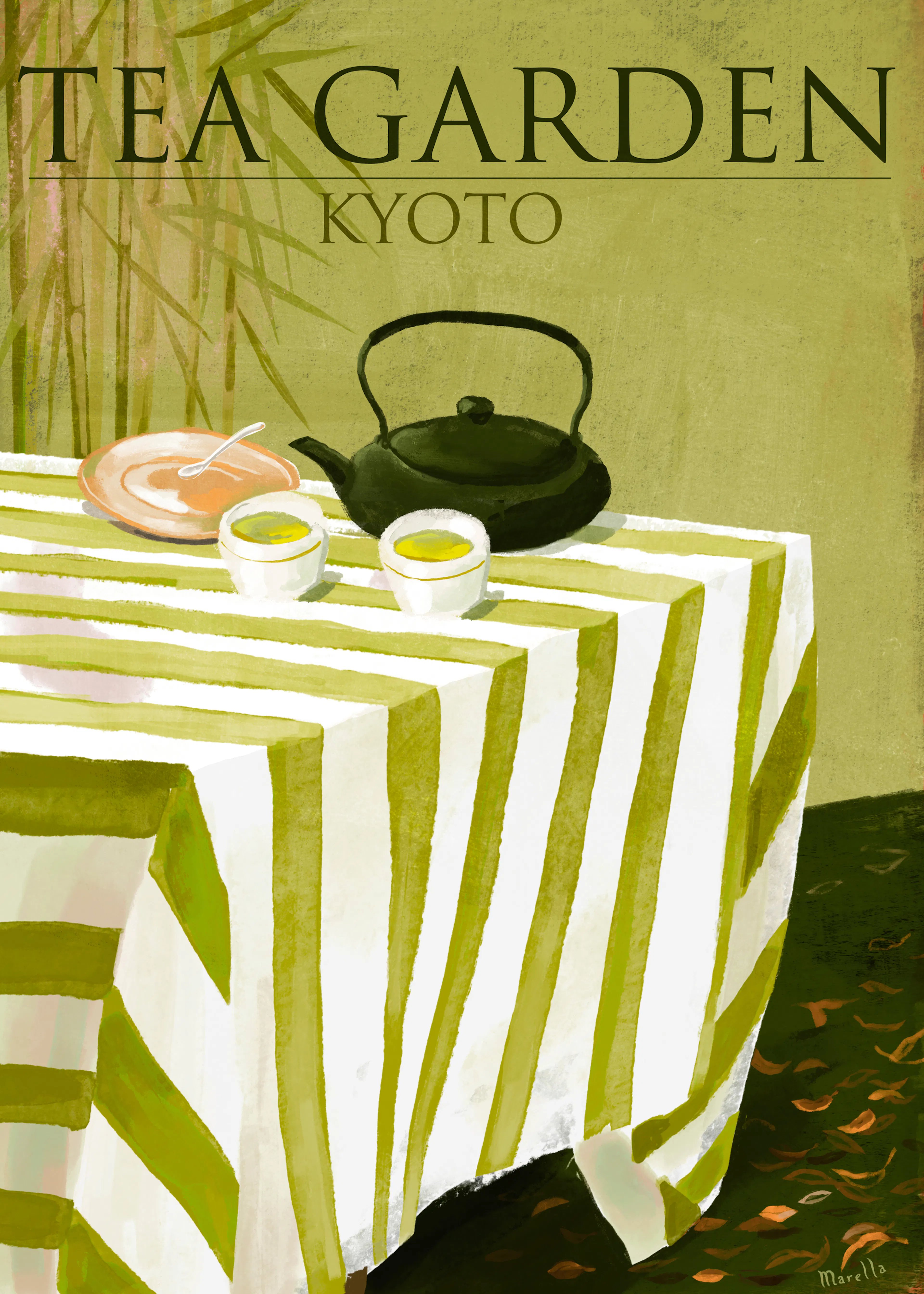 Marco Marella - Jardin de Thé Kyoto Affiche 0