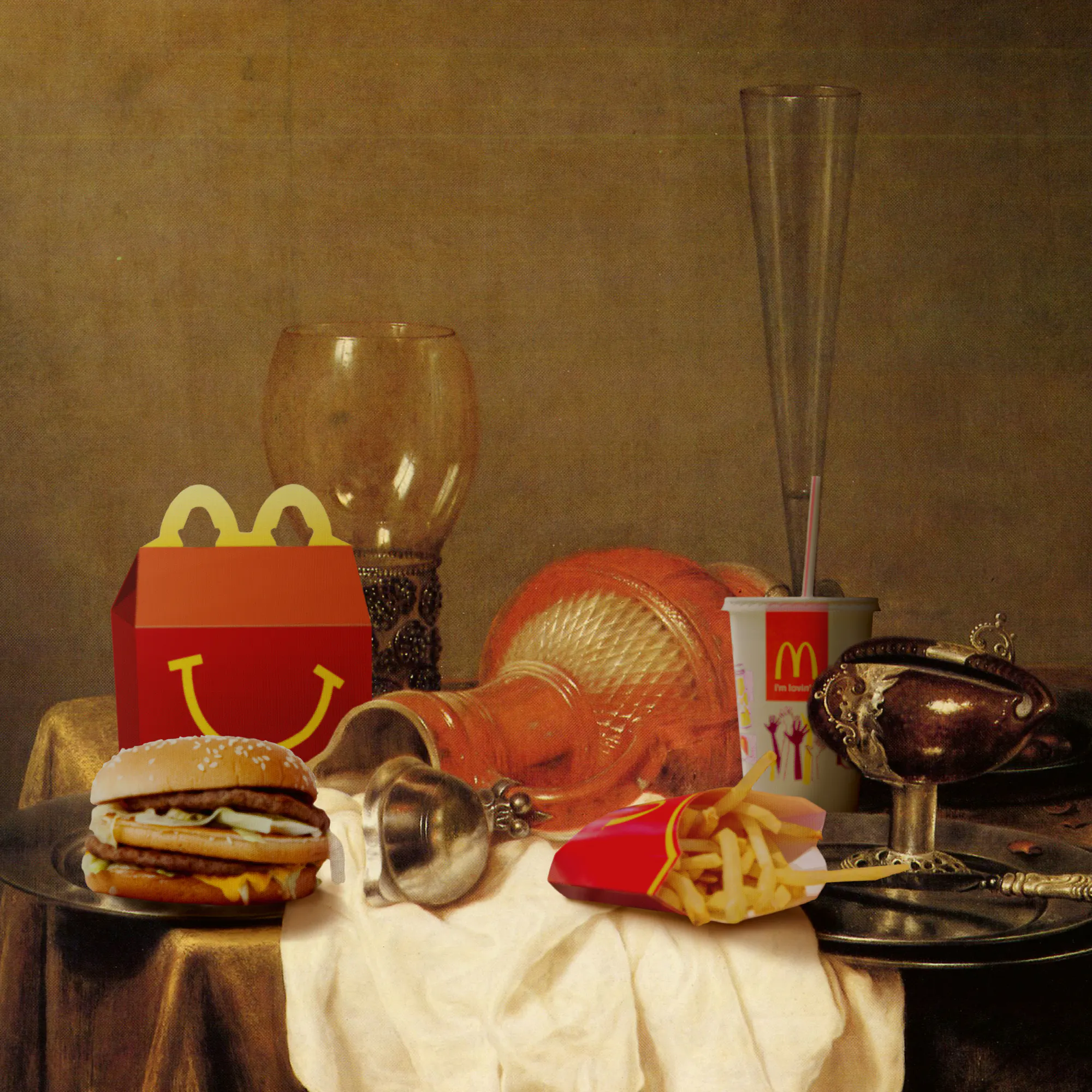 Artem Pozdniakov - Opulent Fast Food Table Poster 0