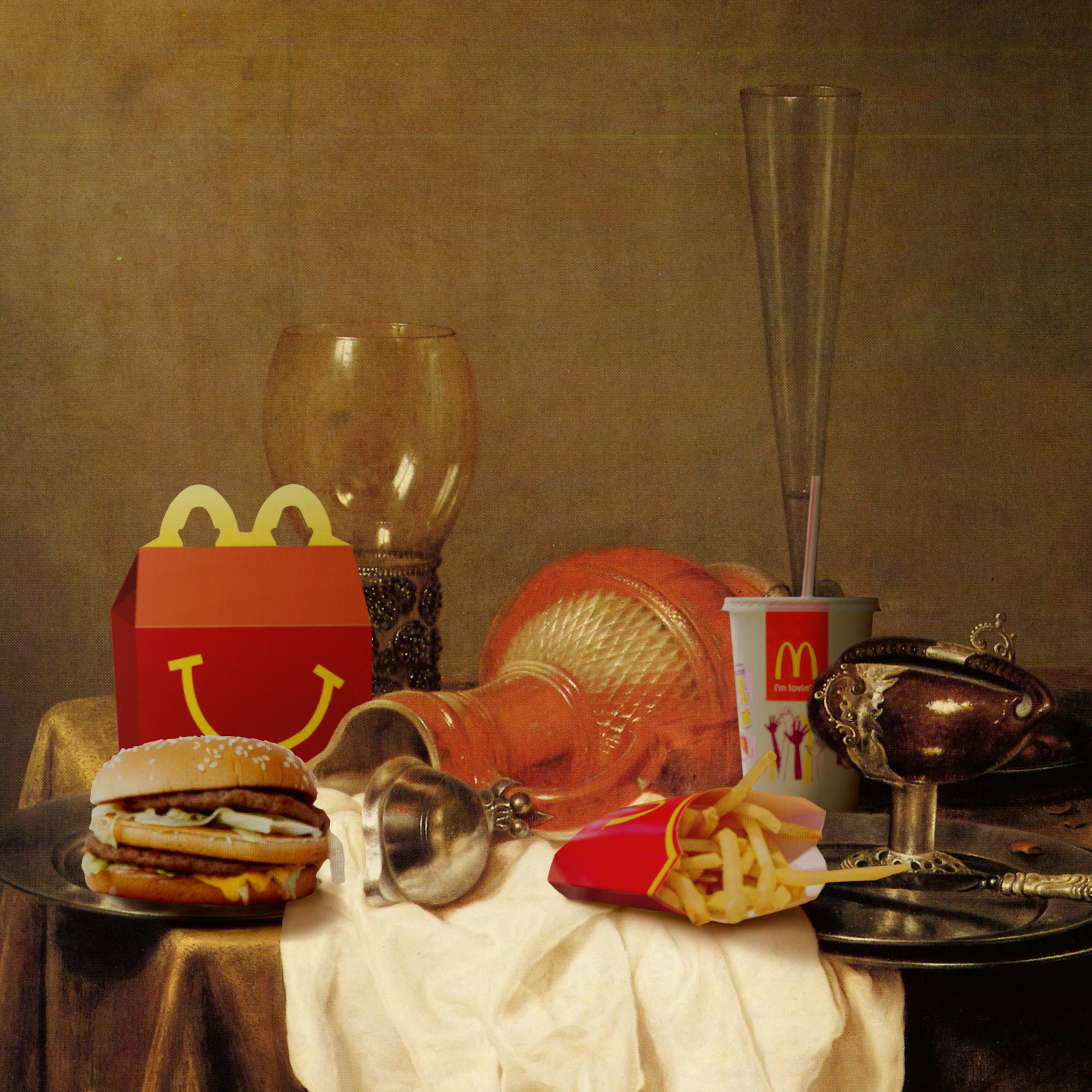 Artem Pozdniakov - Opulent Fast Food Table Poster 0