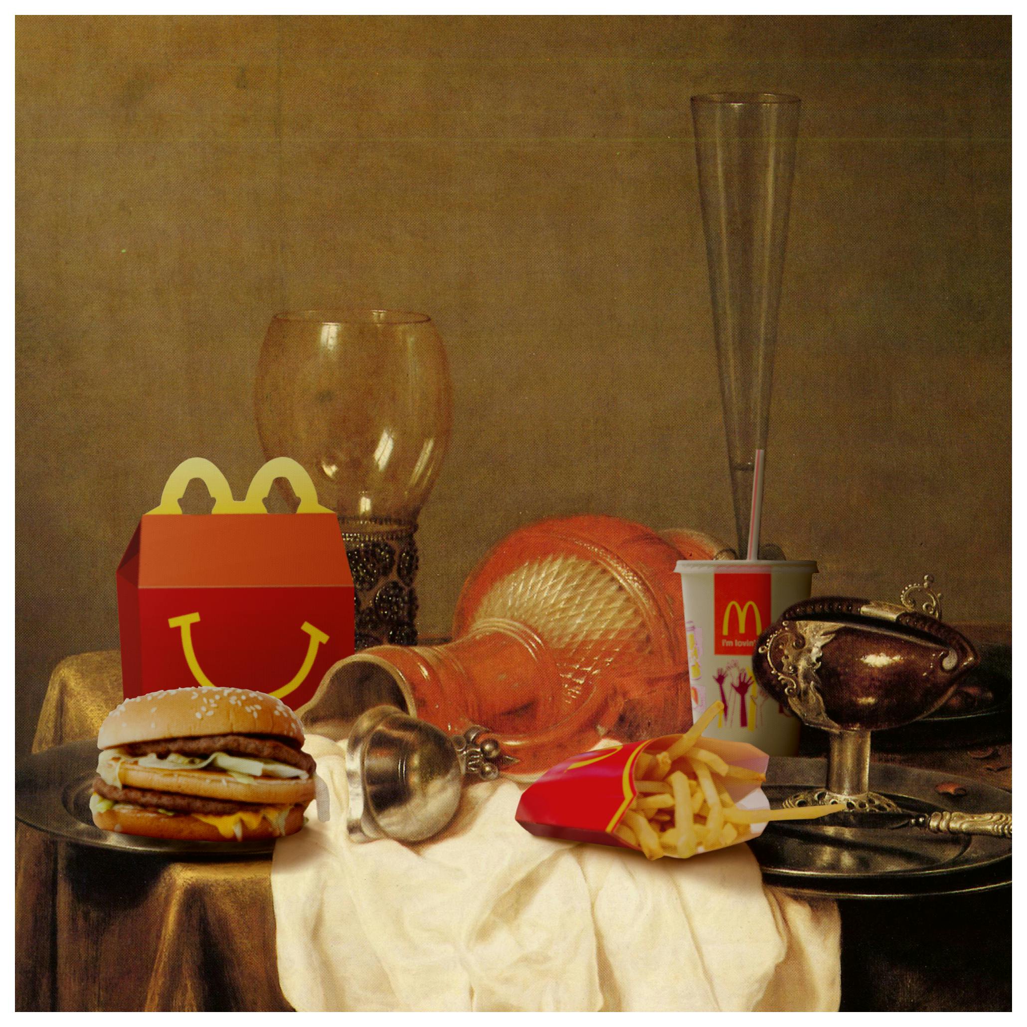 Artem Pozdniakov - Opulent Fast Food Table Poster (50x50 cm) - Poster Store