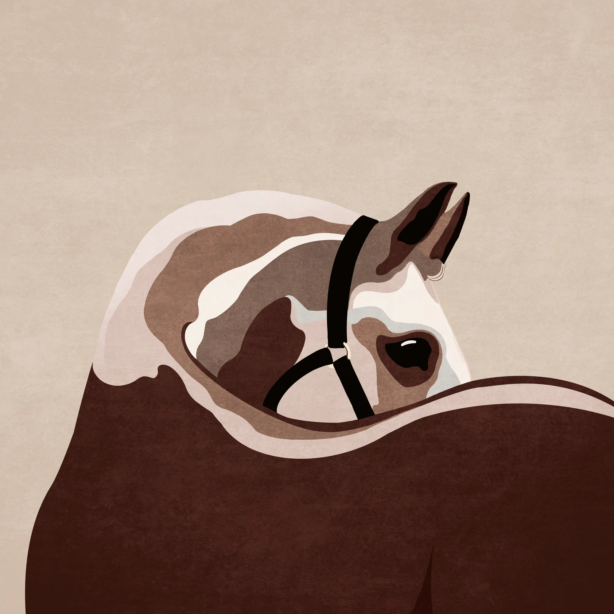 Emel Tunaboylu - Gentle Equine Curve Poster 0