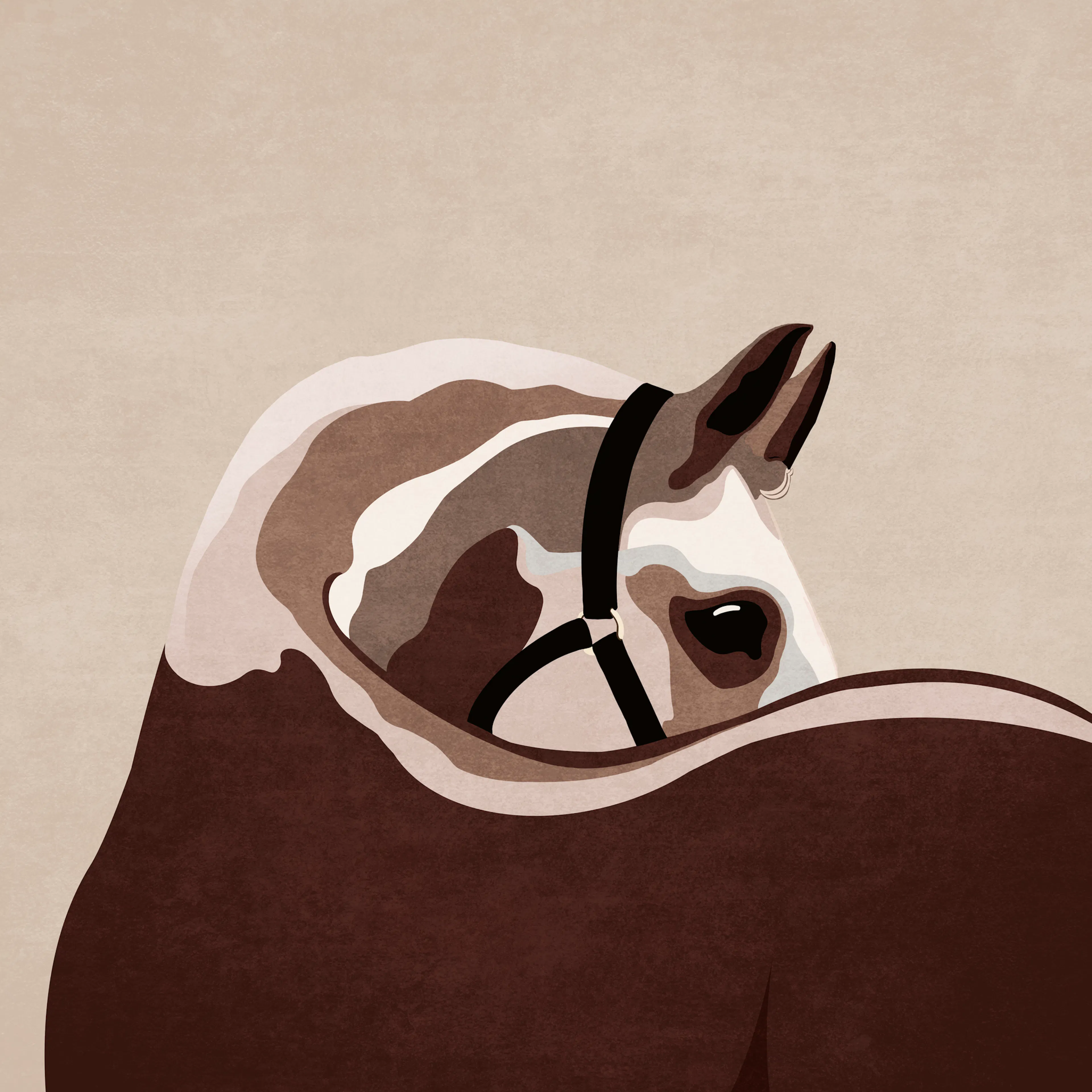 Emel Tunaboylu - Gentle Equine Curve Poster 0