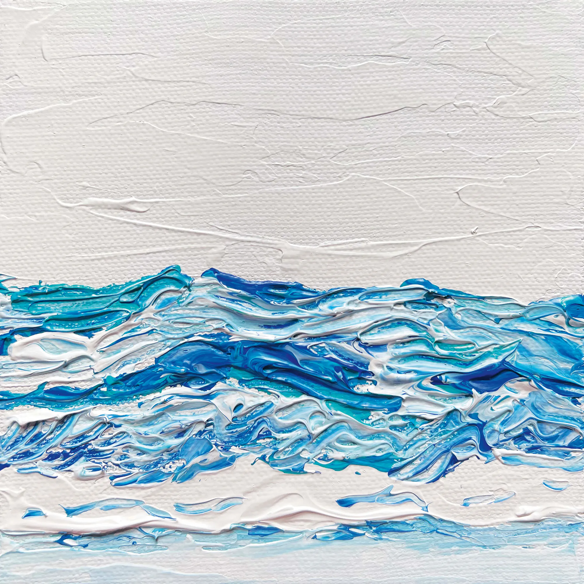 Pauline Wegman | Key and Sea Creative - Olas Oceánicas Texturizadas Póster 0