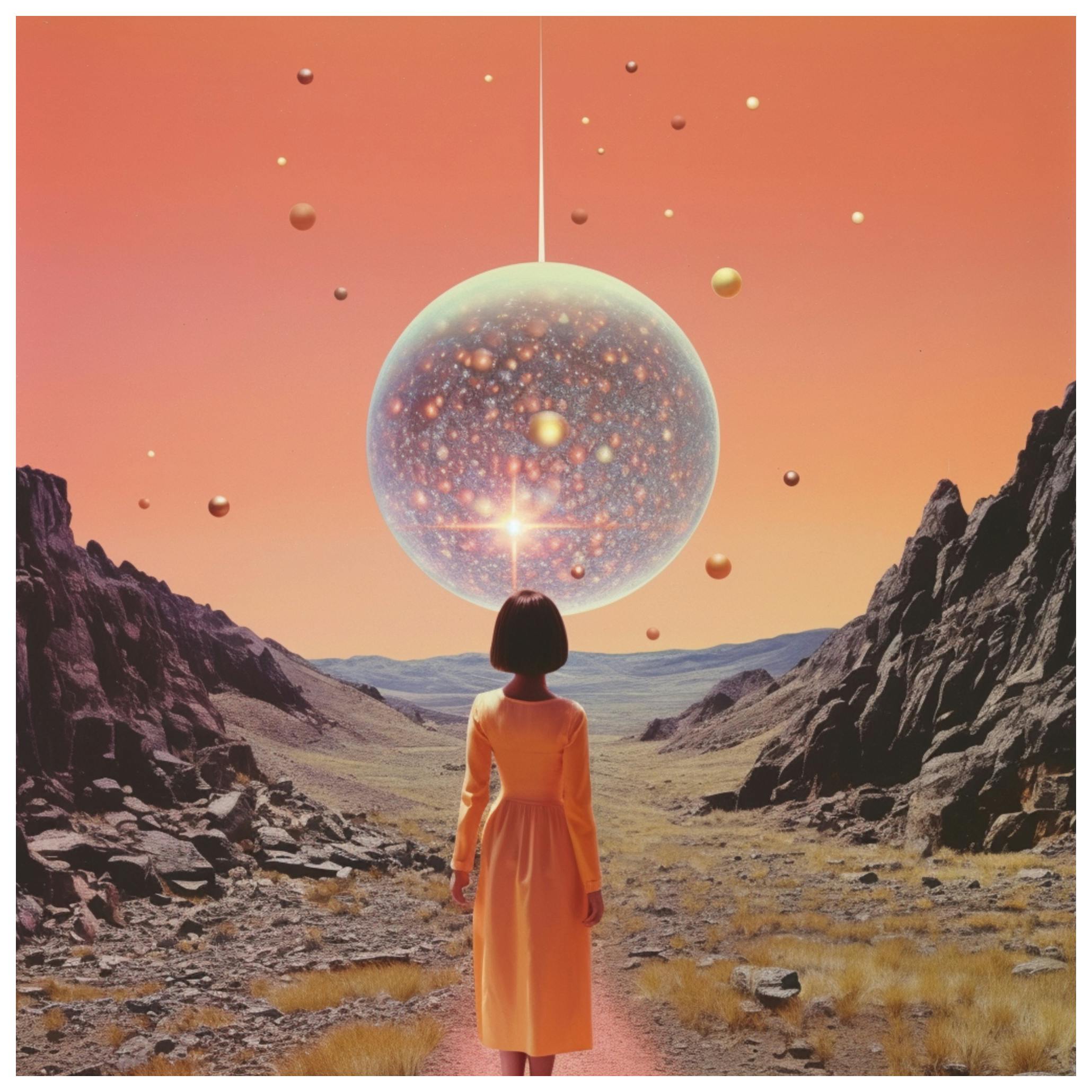Samantha Hearn - Woestijn Bol Visie Poster (50x50 cm) - Poster Store