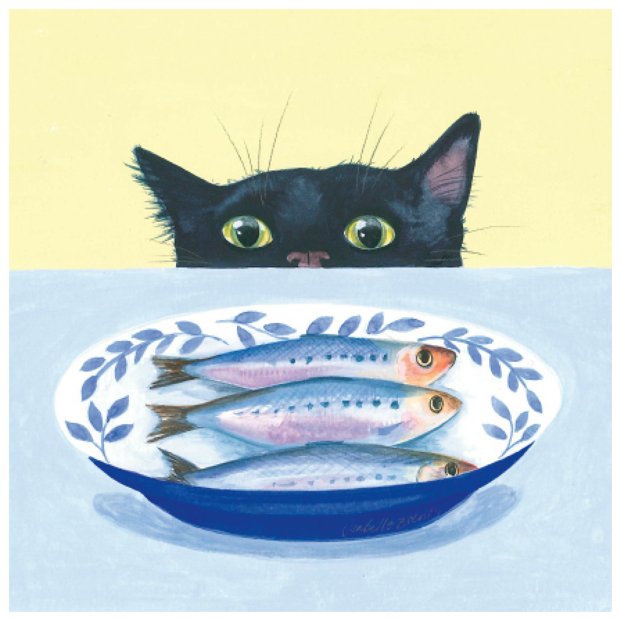 Isabelle Brent - Gatto Gourmet Poster (50x50 cm) - Poster Store