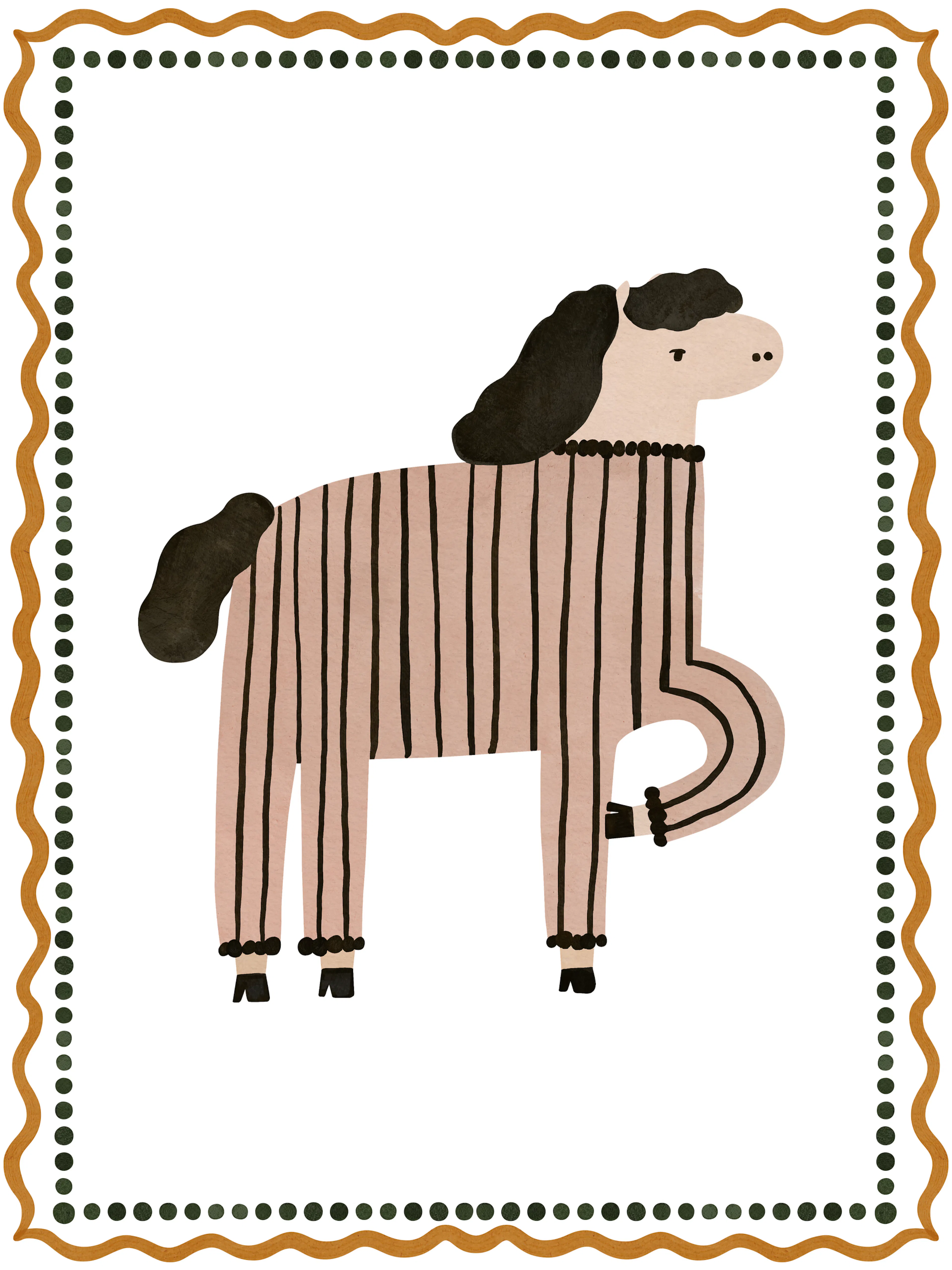 Treechild - Striped Horse Humor Poster 0