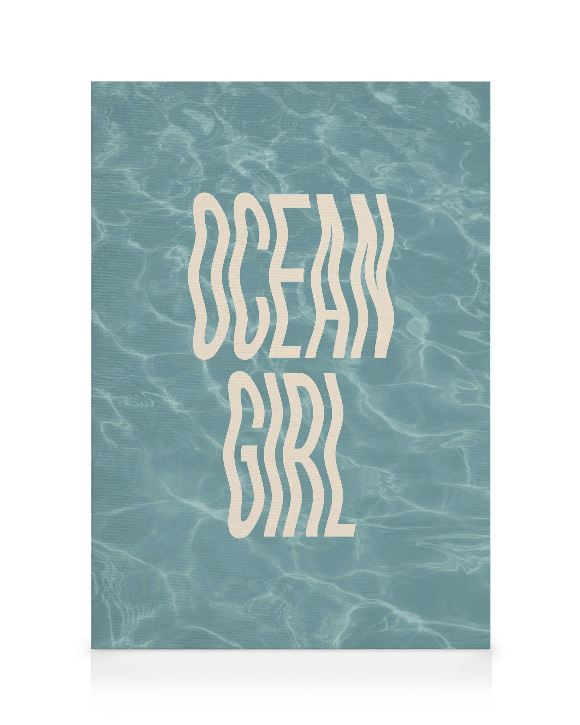 Canvas Prints - Ocean Girl Canvas print (30x40 cm - Black Frame) - Poster Store