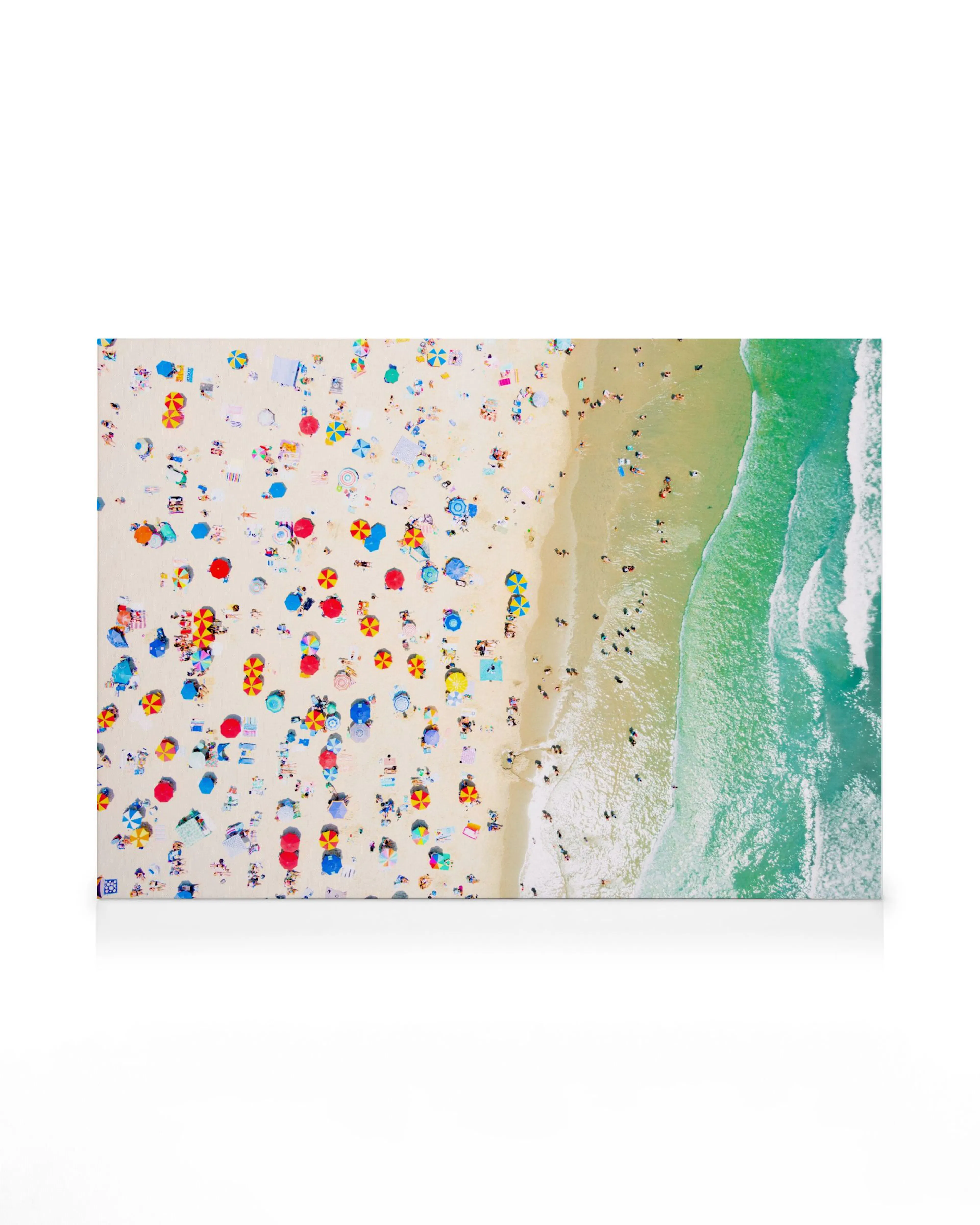 Foule sur la Plage Été Toile 0