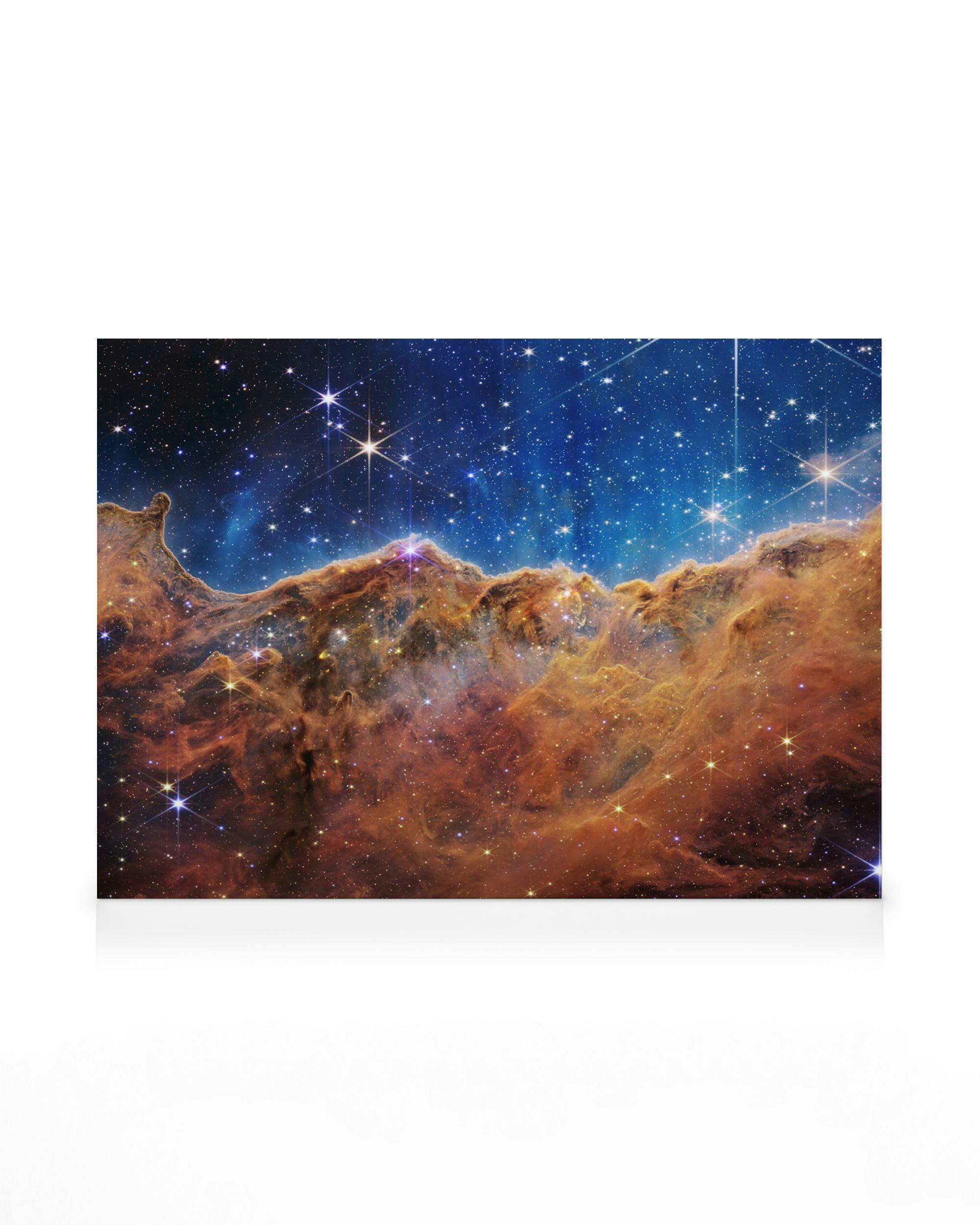 Carina Nebula Canvas schilderij (50x70 cm - Fotolijst Zwart) - Poster Store