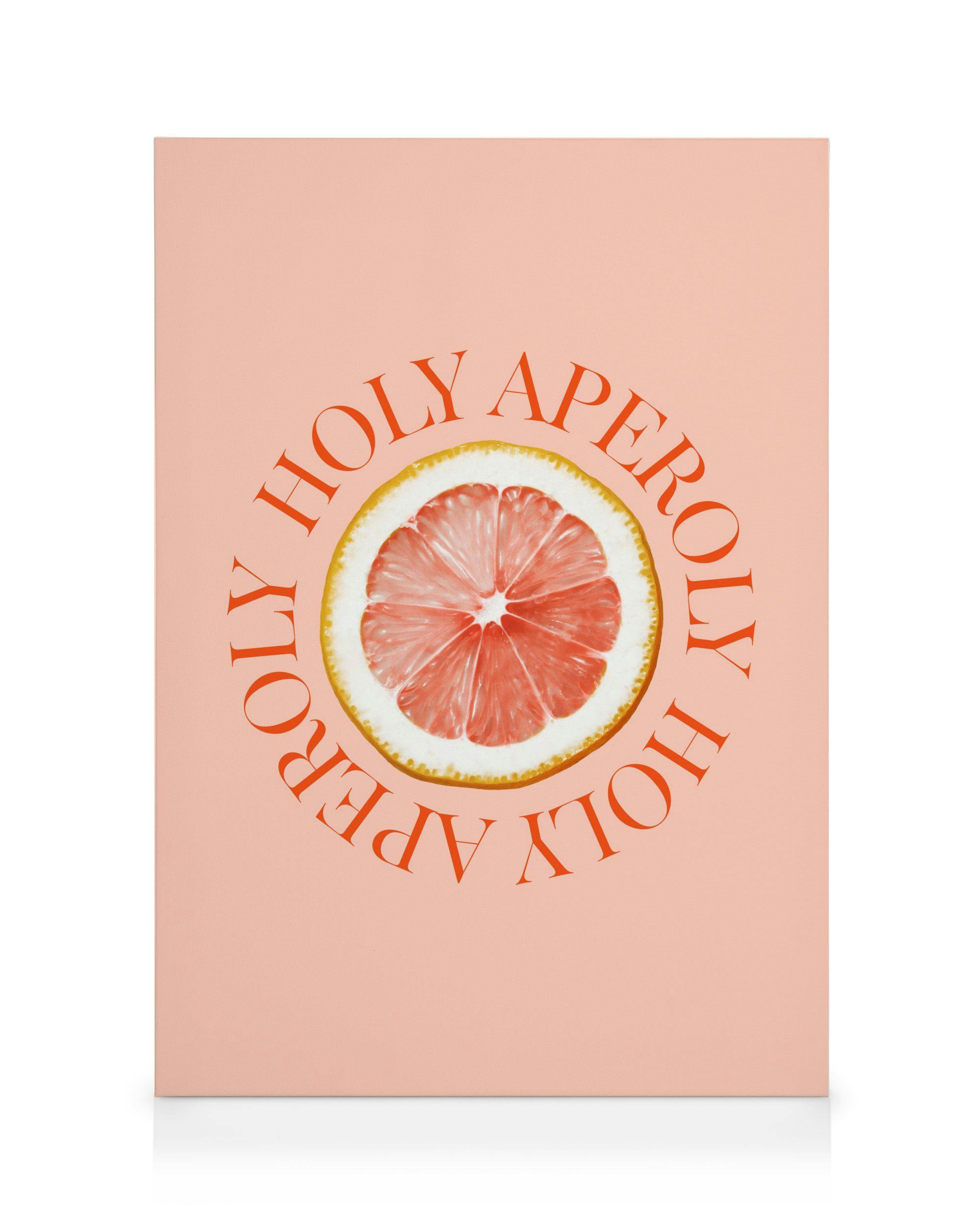 Holy Aperoly Lerretsbilde (70x100 cm - Svart Ramme) - Poster Store
