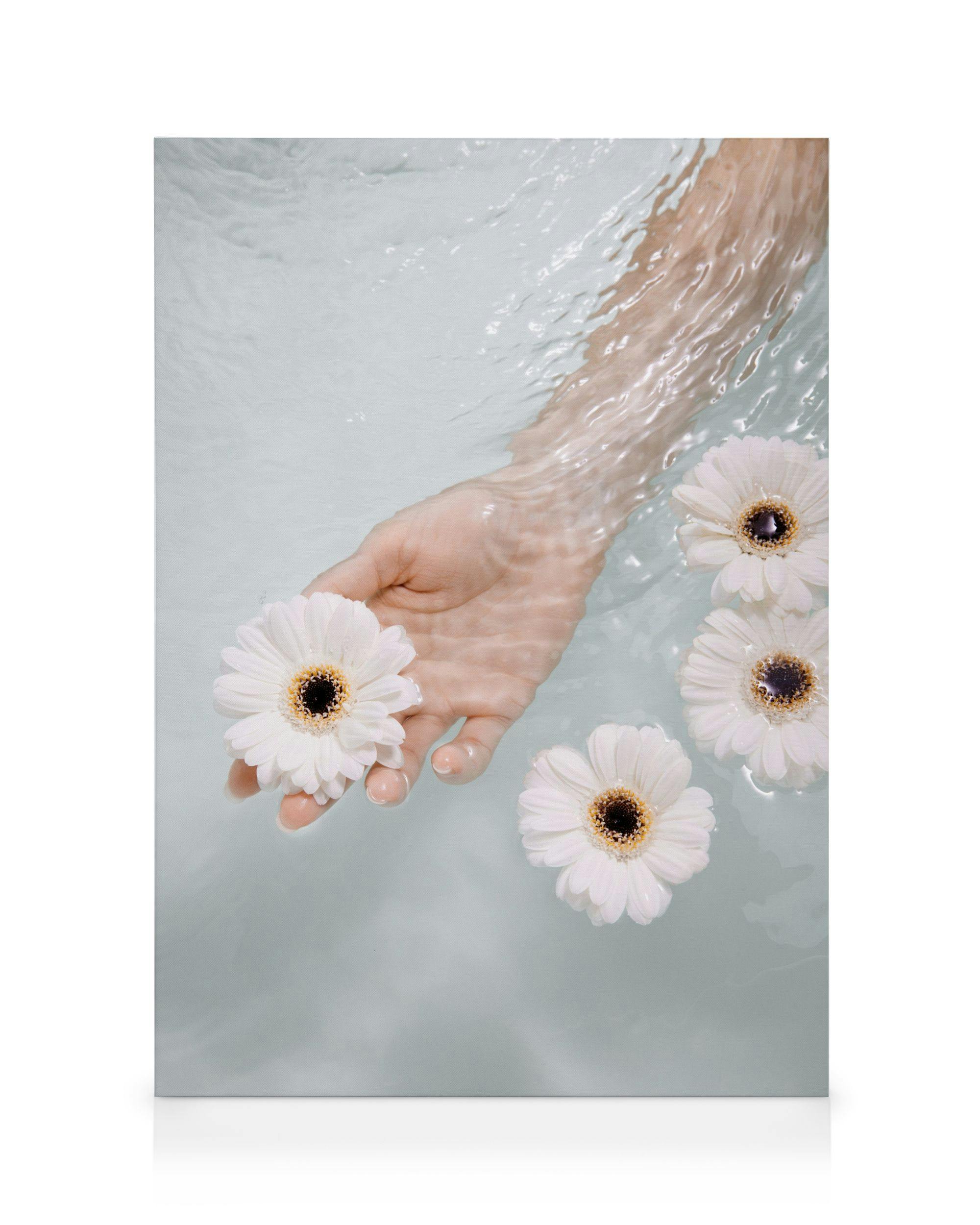 Canvas Prints - Flowers In Sea Canvas print (50x70 cm) - Poster Store