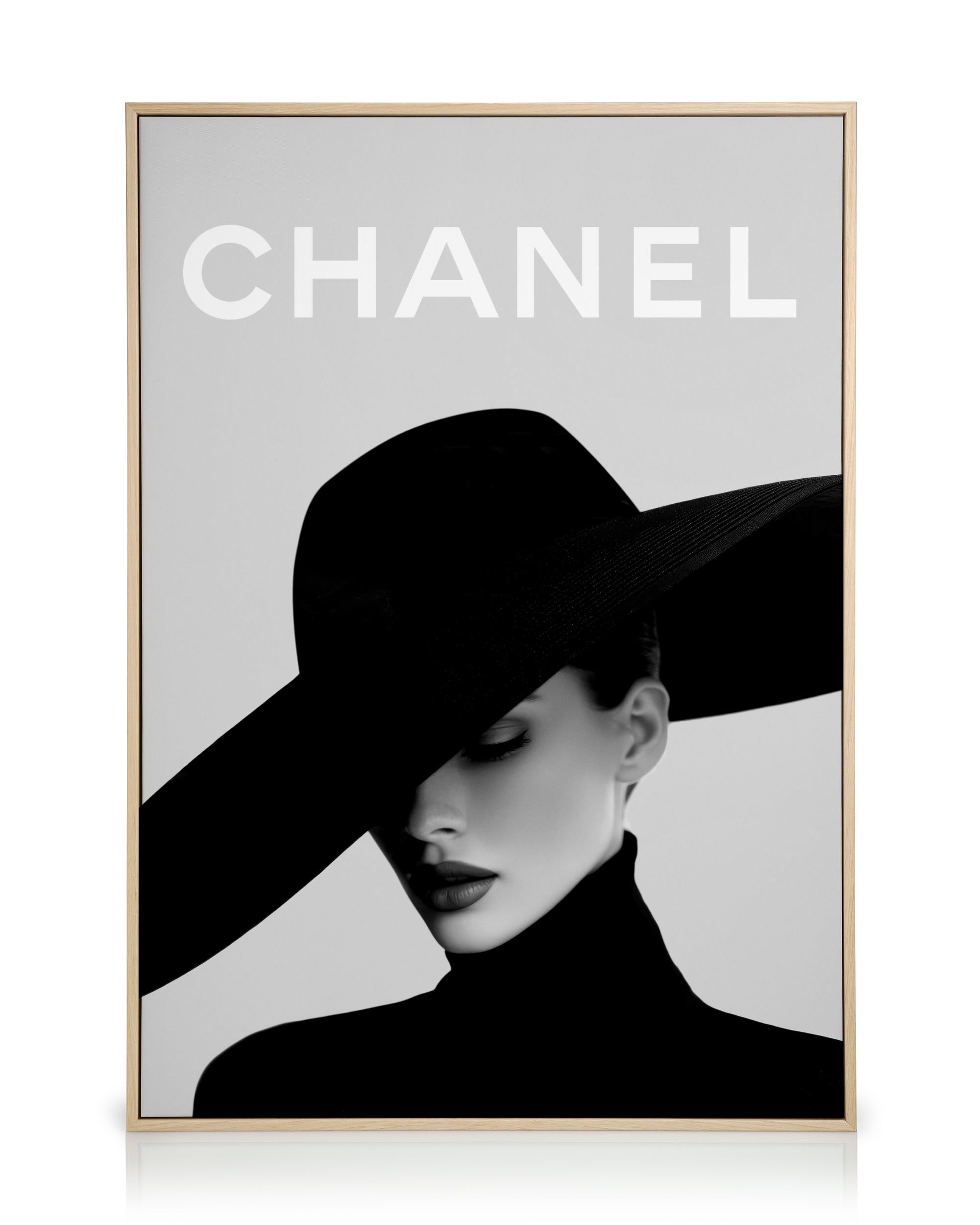 Chanel Elegance Black & White Canvas | Poster Store US
