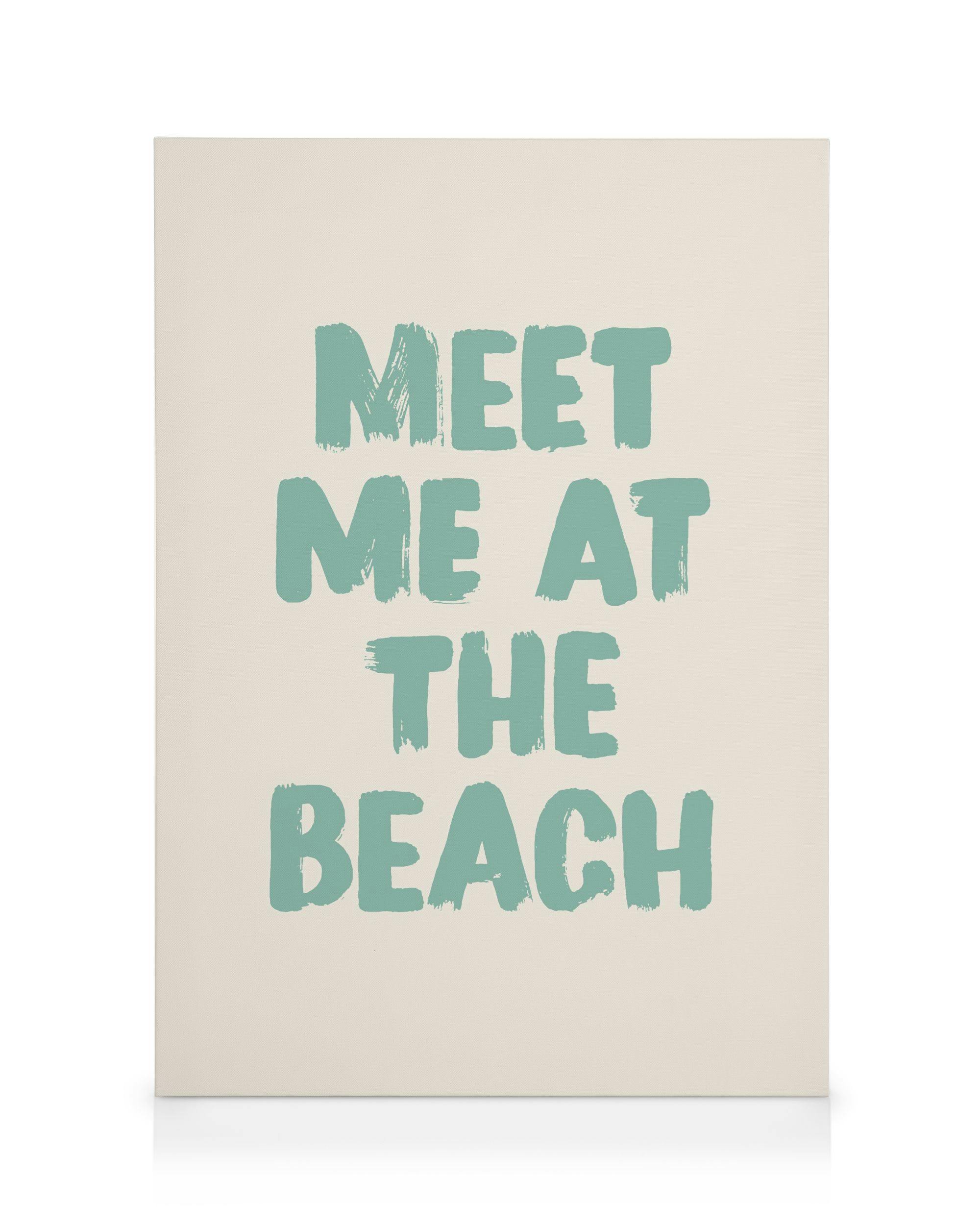 Canvas Prints - Beach Vibes Canvas print (70x100 cm - Black Frame) - Poster Store