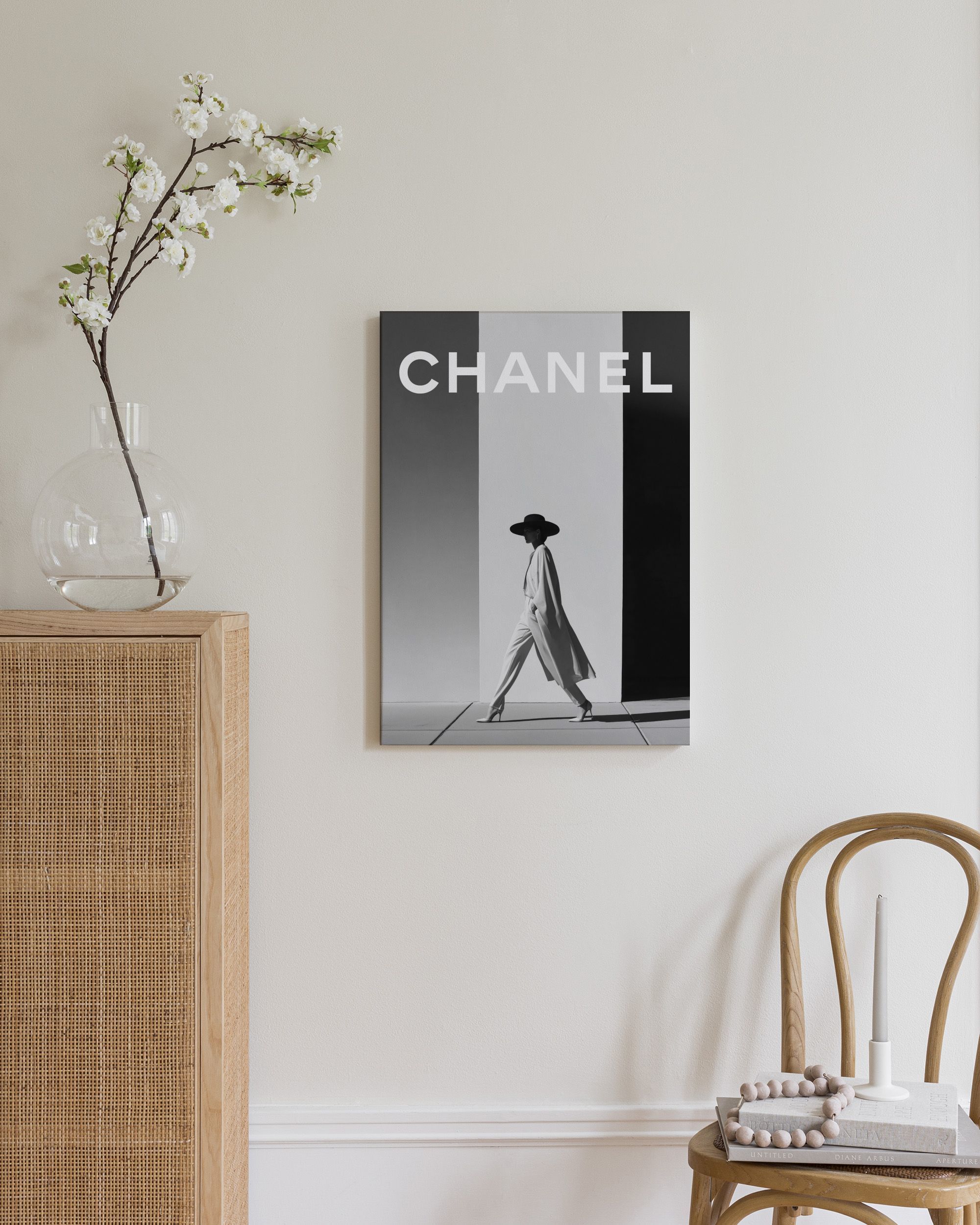 Chanel Fashion Black & White Canvas | Poster Store CA